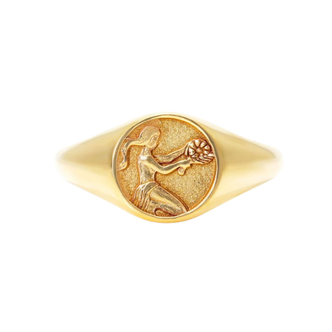 James Allen Zodiac Gold Signet Ring, $697 (originally $930)