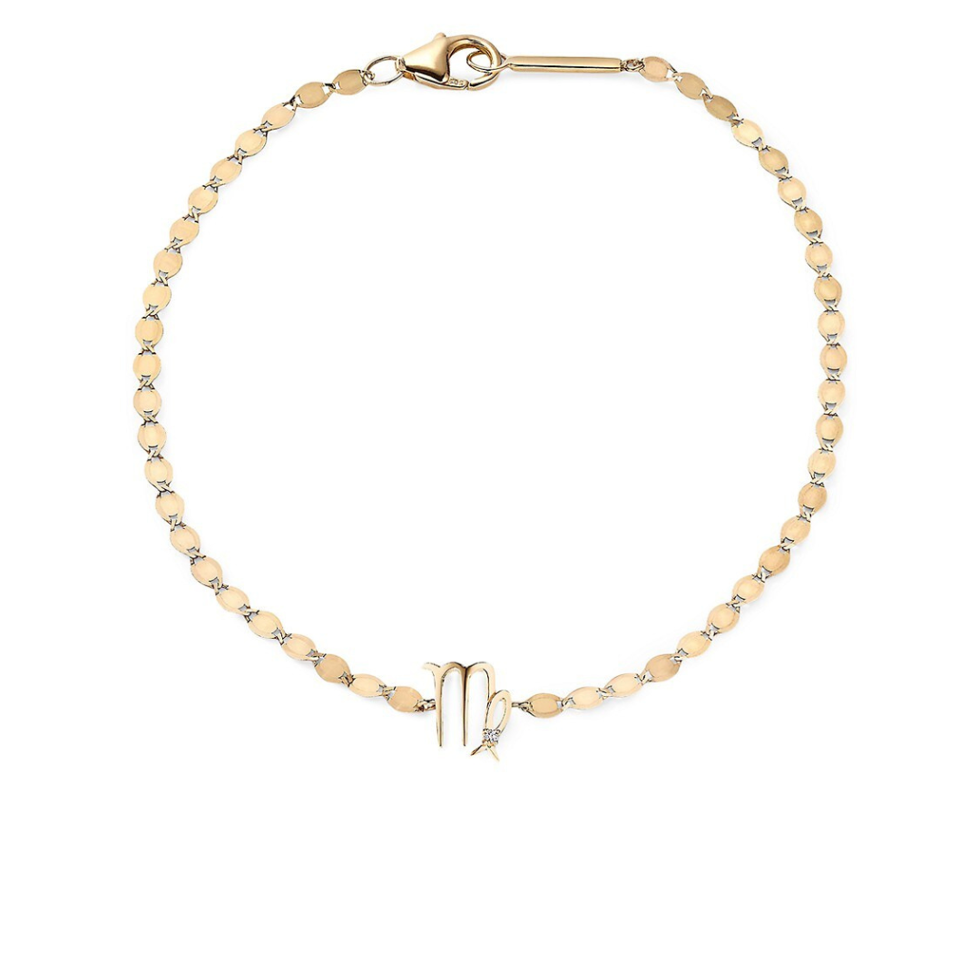 Lana Jewelry Gold and Diamond Virgo Bracelet, $450