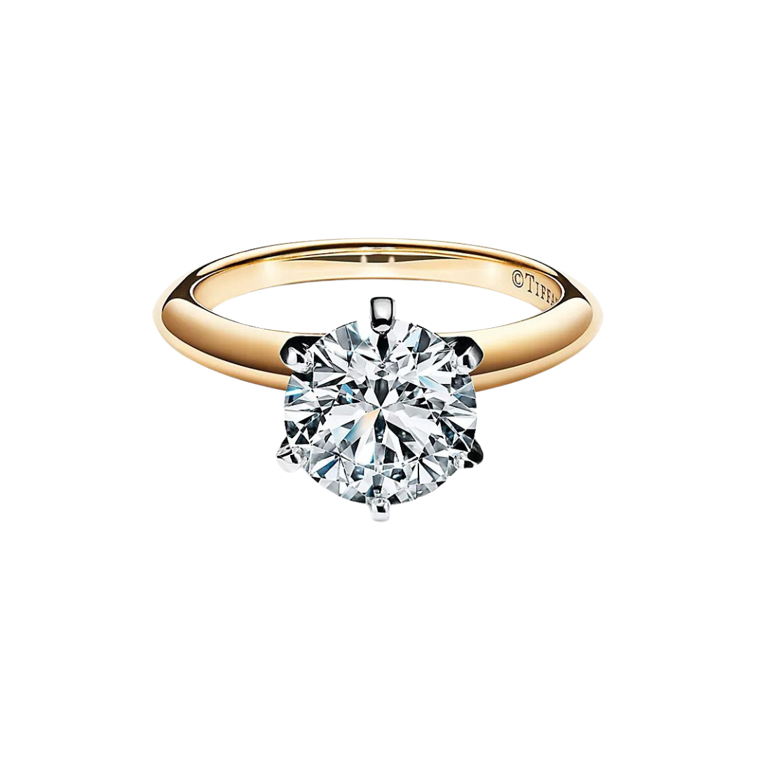 The Tiffany® Setting engagement ring, pricing upon request at Tiffany &amp; Co.