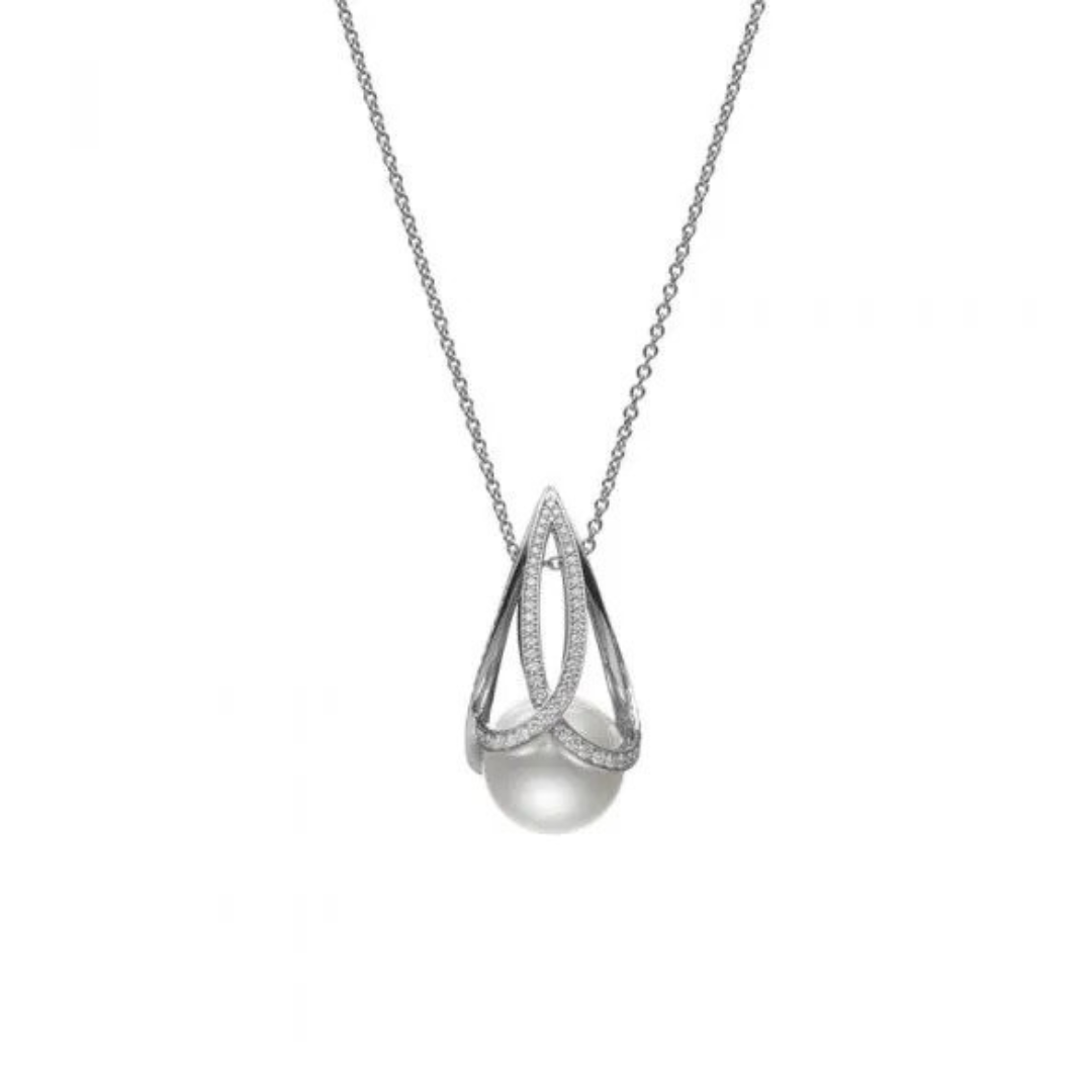 M Collection white South Sea cultured pearl pendant, $12,500 at Mikimoto