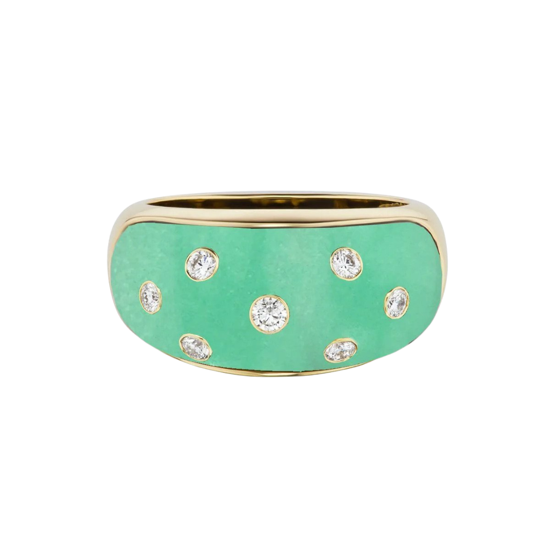 Green chrysoprase “BomBae” ring, $3,460 