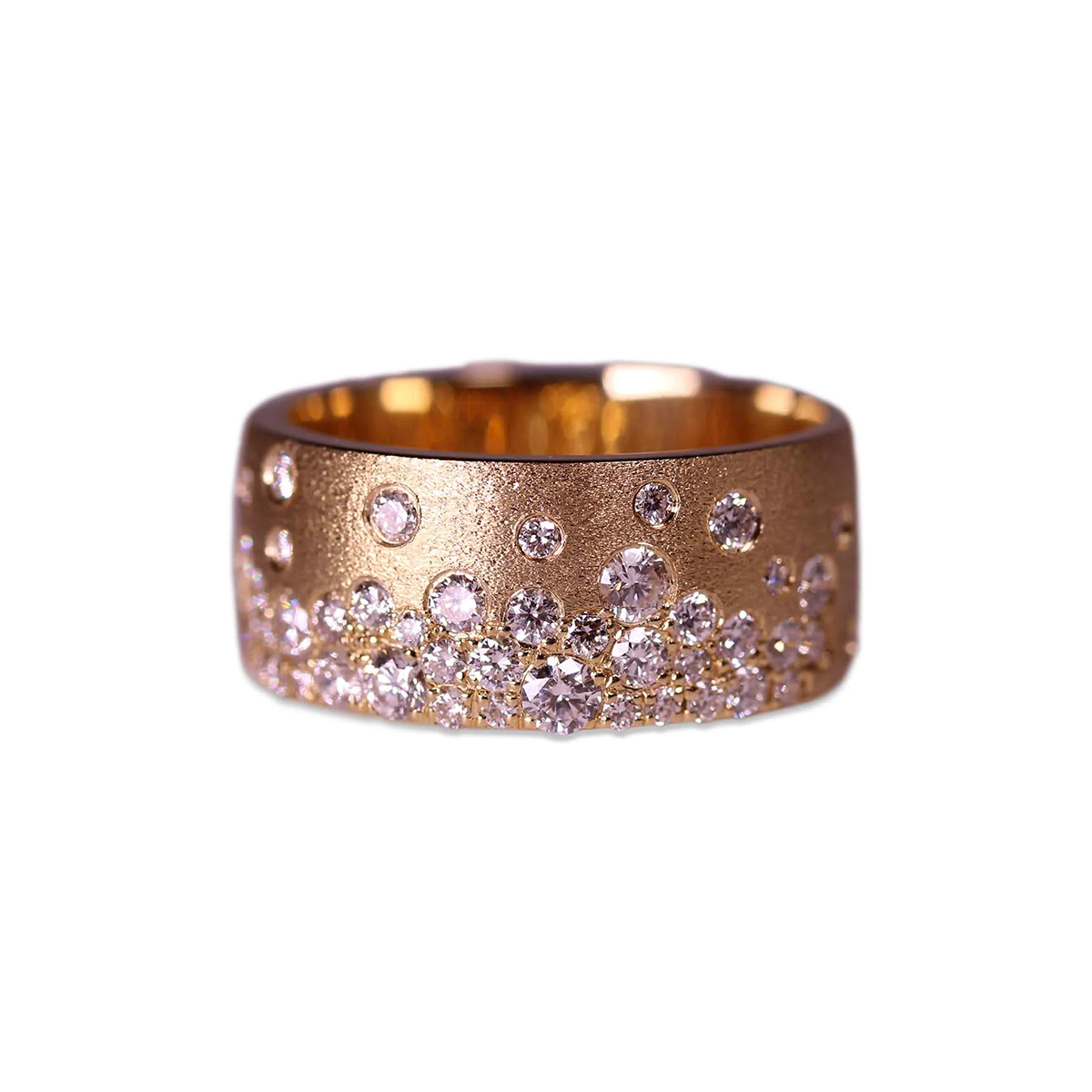 I. Gorman 18k gold and diamond “Cluster” cigar band, $5,250 at I. Gorman Jewelers