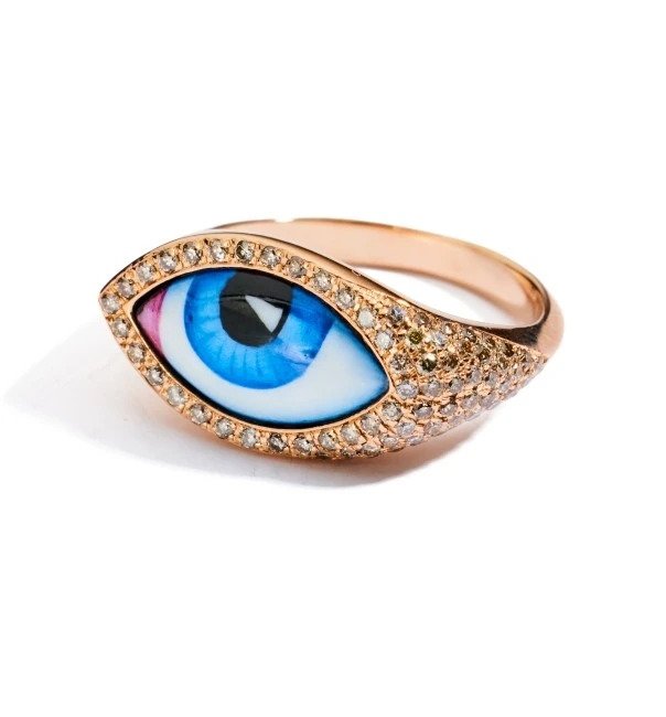 Athens: Lito “Petit Bleu Chevalier” diamond ring, $2,918.84 