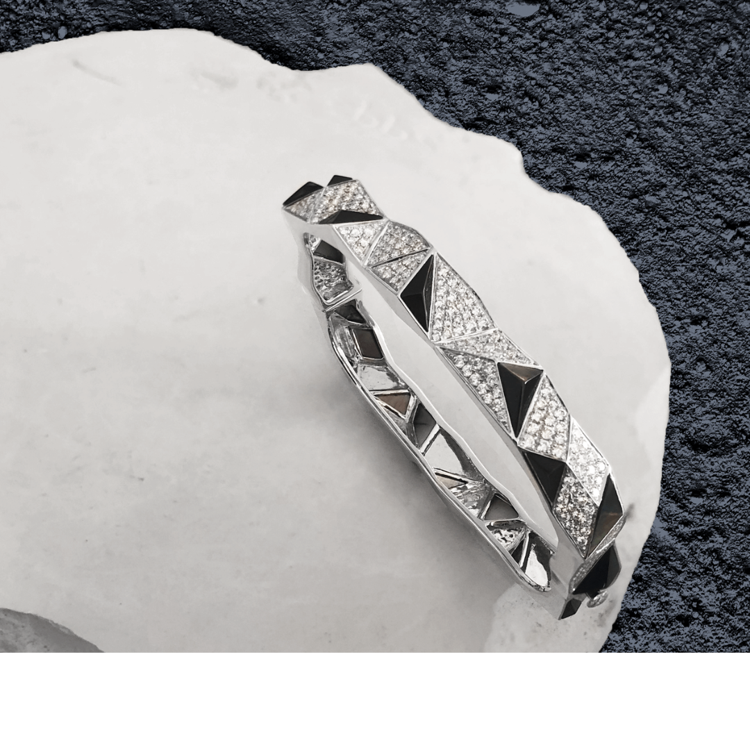 Edgy Bangle Full Diamond
