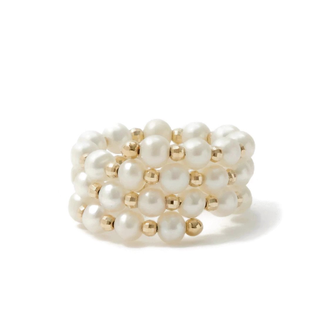 Anissa Kermiche "Impromptu" pearl and 14k ring, $290 at Matches Fashion