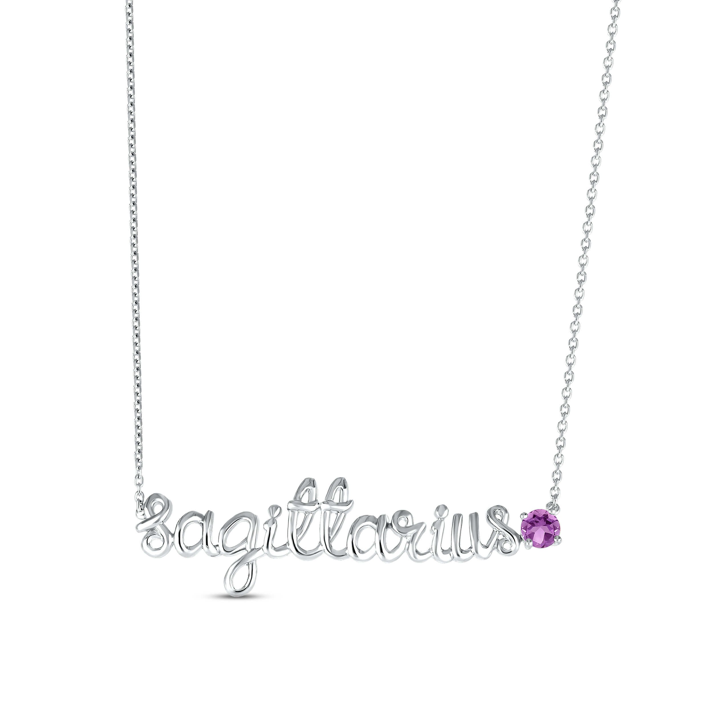 Kay Jewelers Amethyst and Sterling Sagittarius Necklace, $79.99