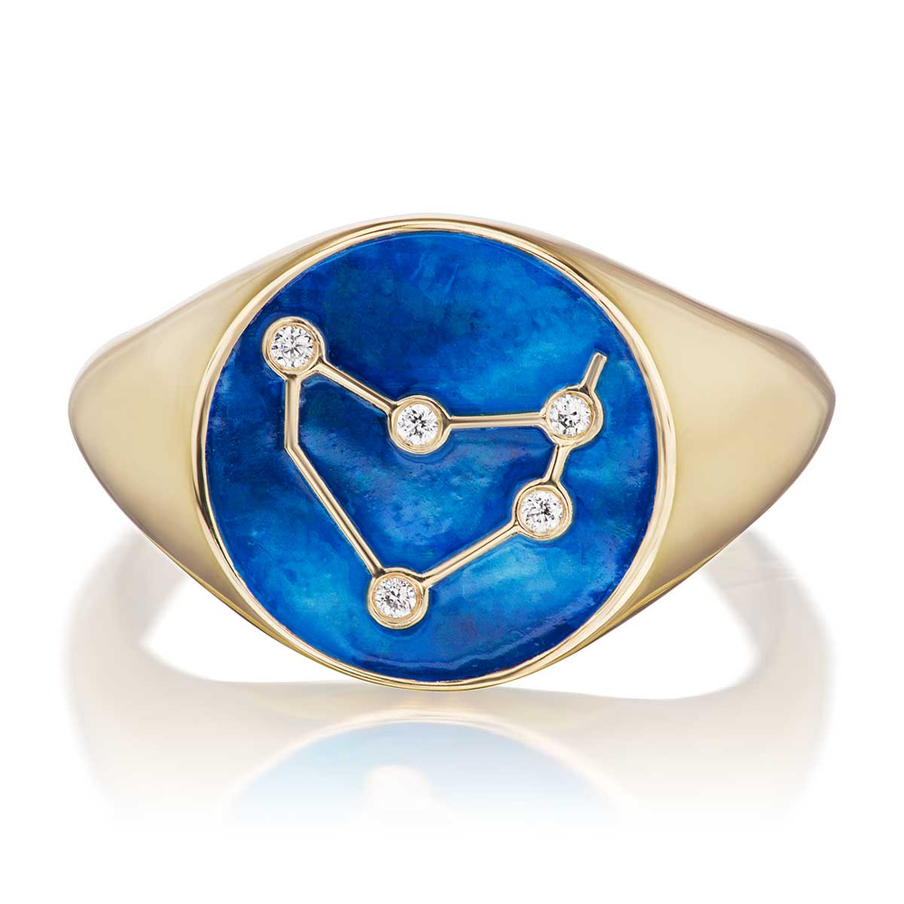 Astra Diamond Capricorn Signet Ring, $1,850 at Greenwich Jewelers 