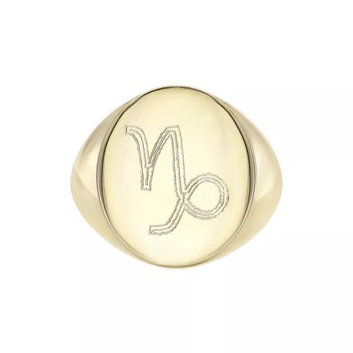 Zoe Lev Gold Capricorn Zodiac Signet Ring, $775 at Bloomingdale’s