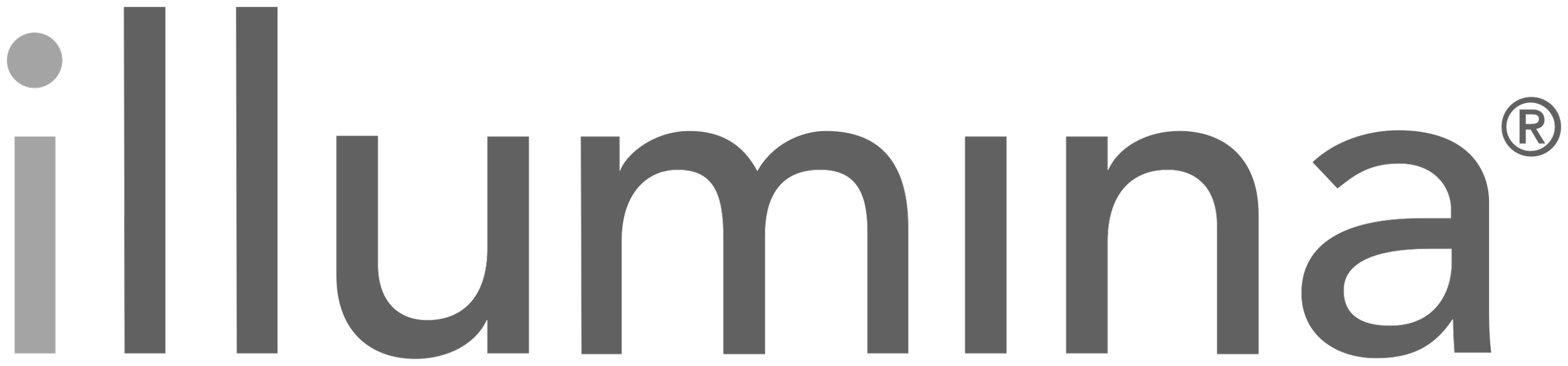 Large gray Illumina logo on a black background.