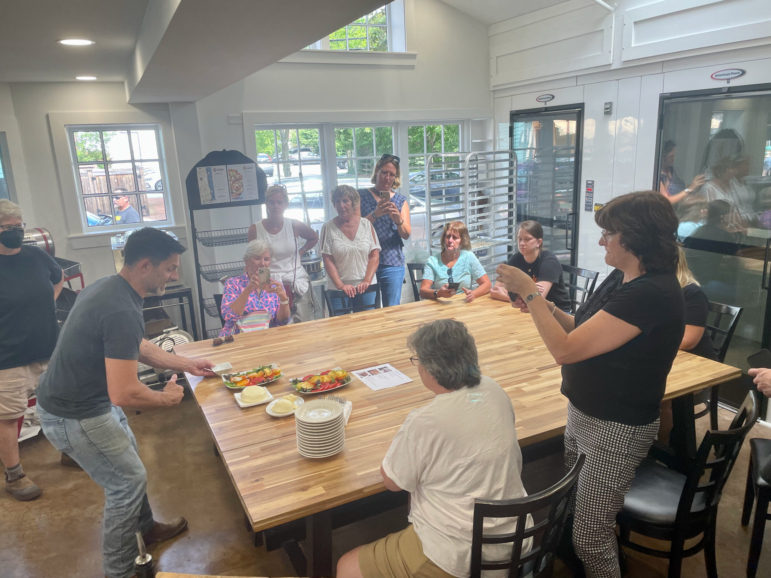 Cheesemaking class around table Sept.jpeg