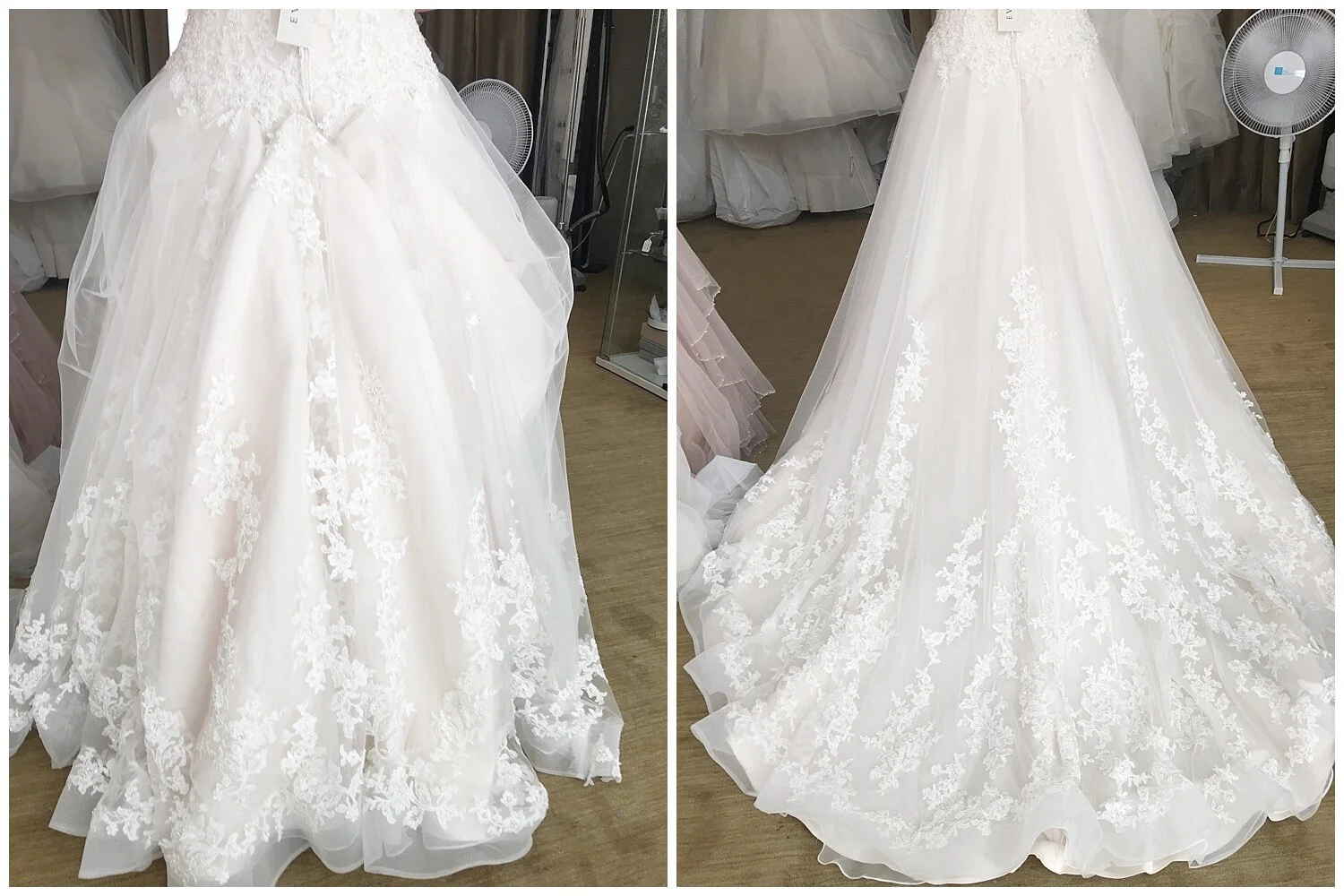 HOW TO BUSTLE A WEDDING DRESS! — Epiphany Boutique