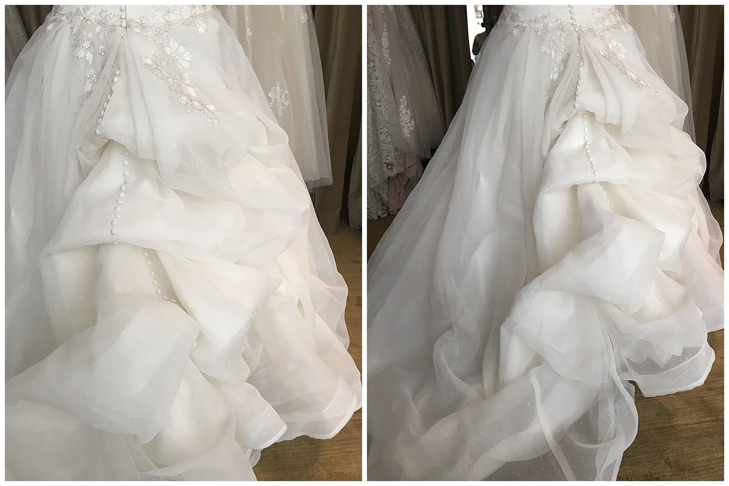 HOW TO BUSTLE A WEDDING DRESS! — Epiphany Boutique