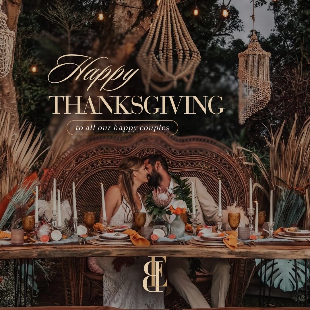 To every bride who has trusted us with one of the most special days of her life, we are thankful for you. 

You inspire us every day with your unique love stories, style, and joy. 

From our bridal boutique staff to you, we wish you a thanksgiving fi
