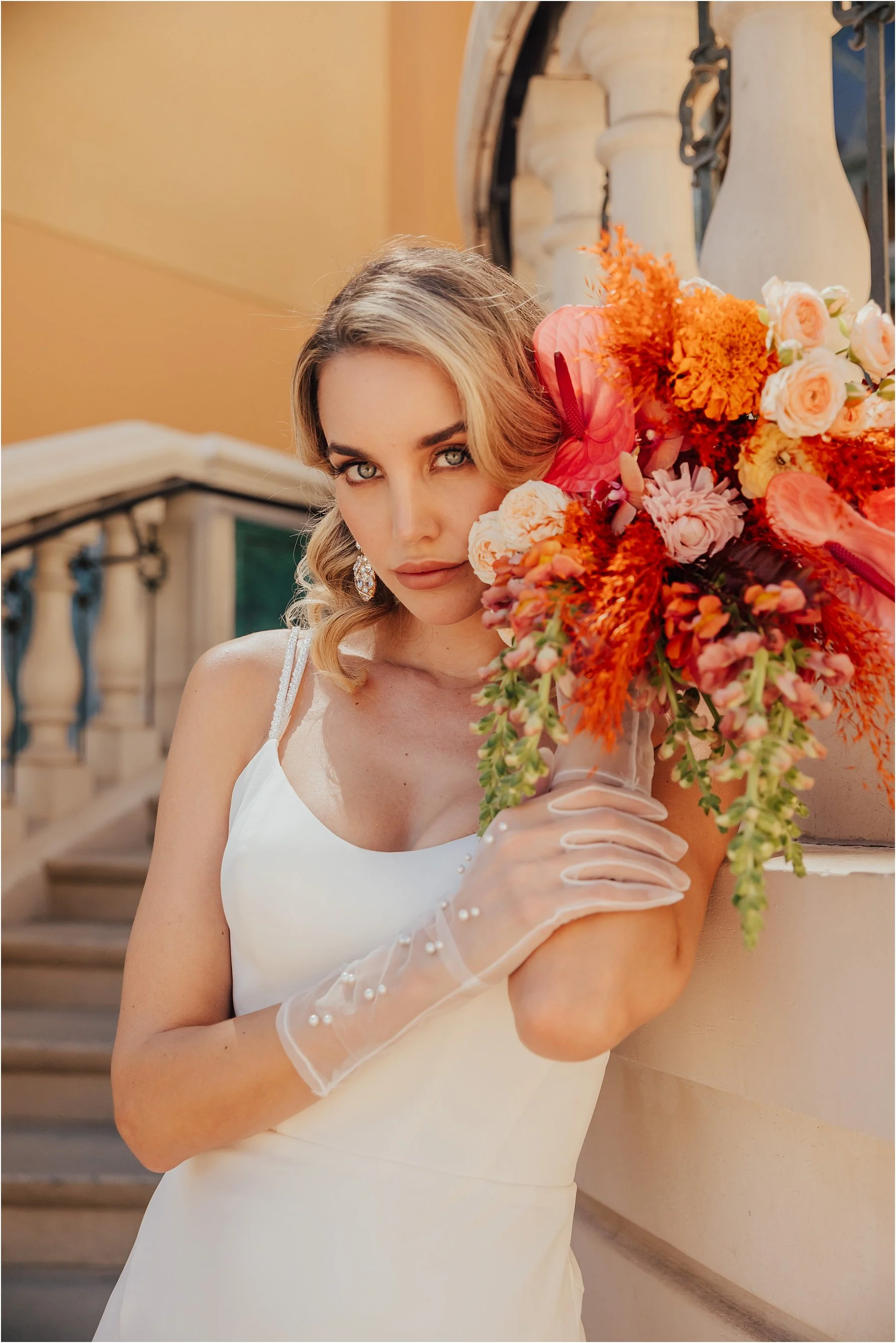 bright florals wedding bouquet