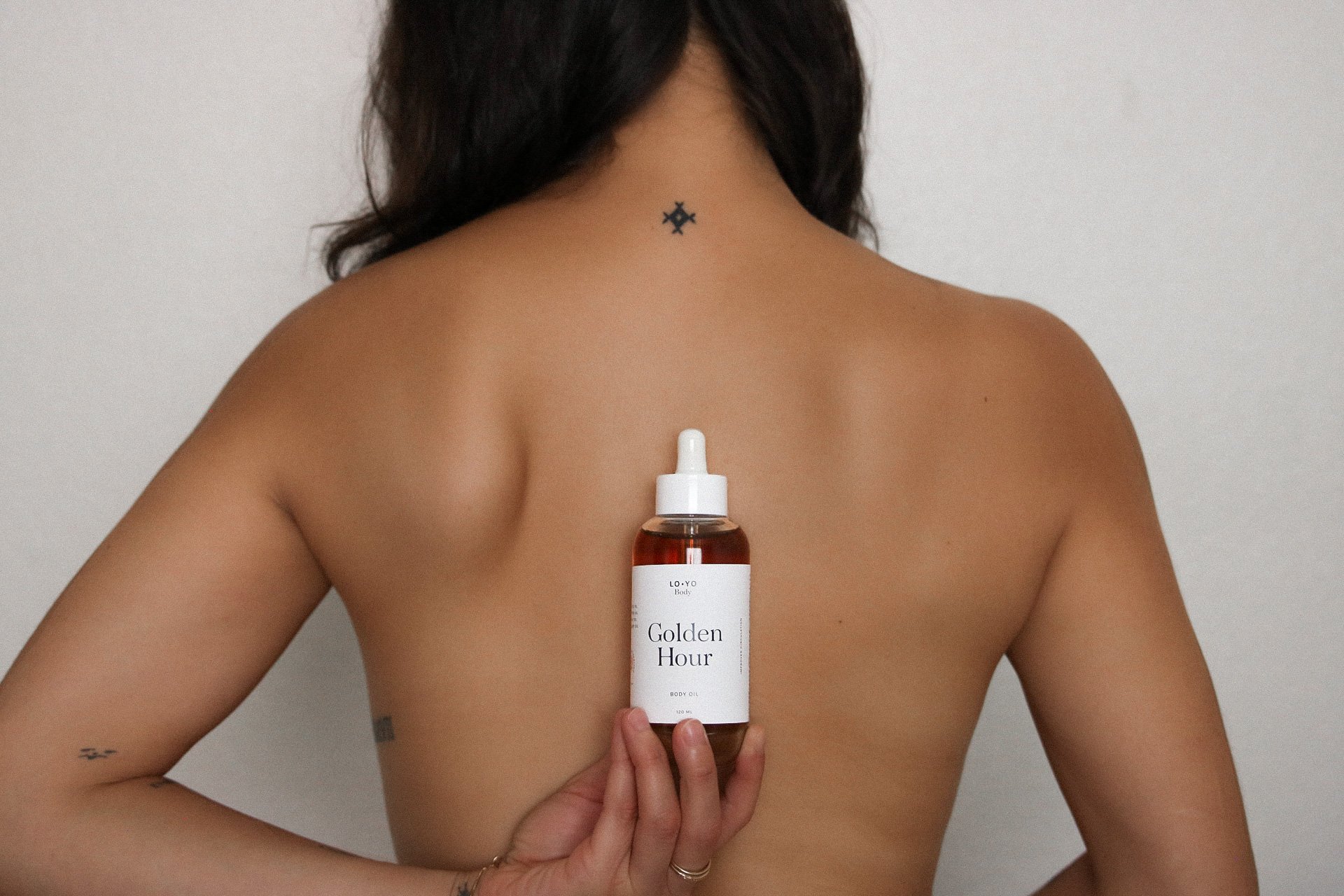 non toxic golden hour infused body oil