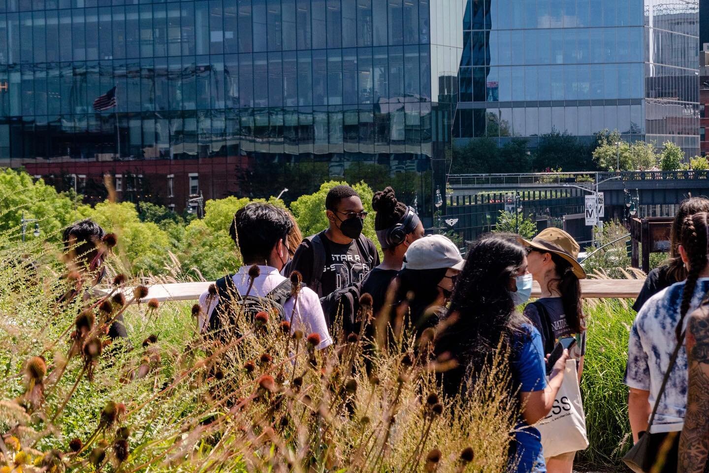 Our last field trip of the summer saw the class visit Little Island, the Highline, and Hudson Yards. It was hot but the class was determined to sketch their way through the day. Wherever we could find shade we&rsquo;d sit, open our books and draw. Wh