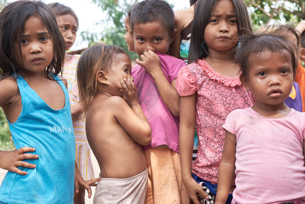  Children of the Badjao tribe in the village of Barra. Quezon province, Philippines. 