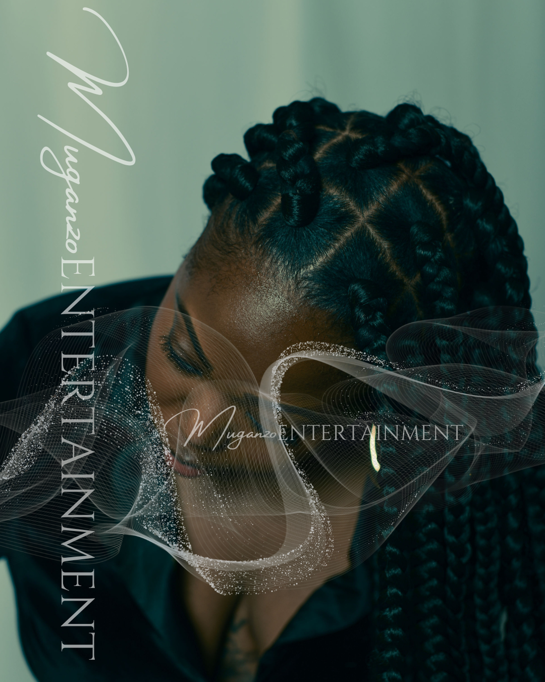 Close up image of Melissa's head with braids