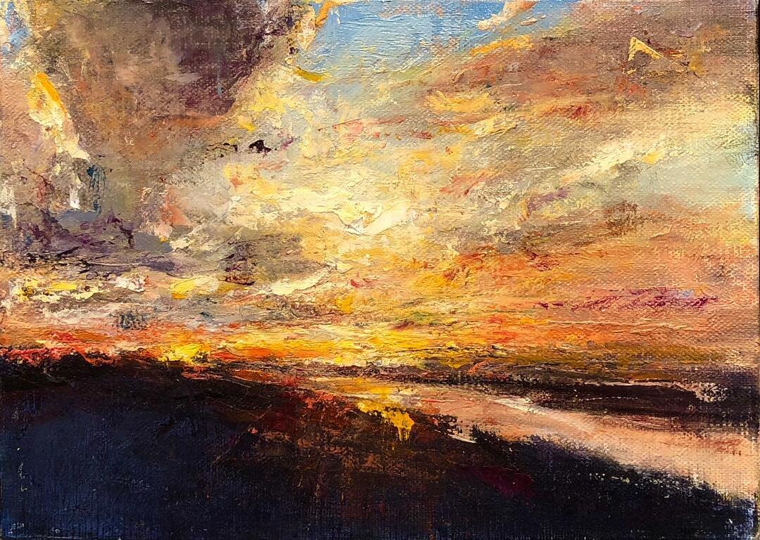 #agressive #paint #oil #sky #light #sun #clouds #expressive