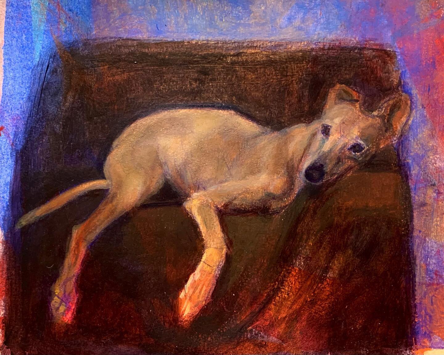 Learn to paint your favorite animals at michellejudithart.com #michellejudithart #learntopaint #learntodraw #acrylicpainting #animalart #dogpainting #dogportrait #wip #artistsoninstagram