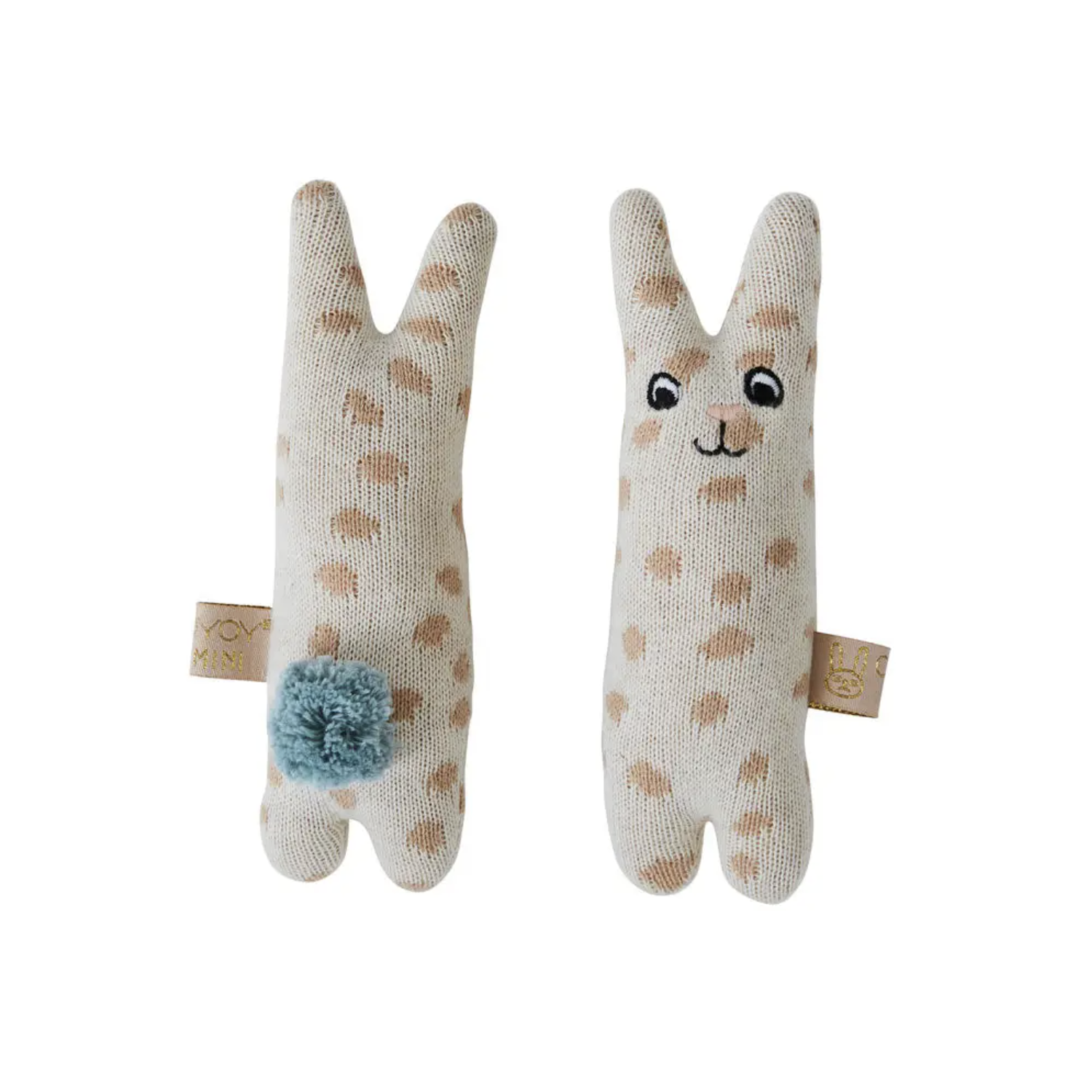 Organic Baby Toy - Rattle  Blue Bunny – vincentandvivi