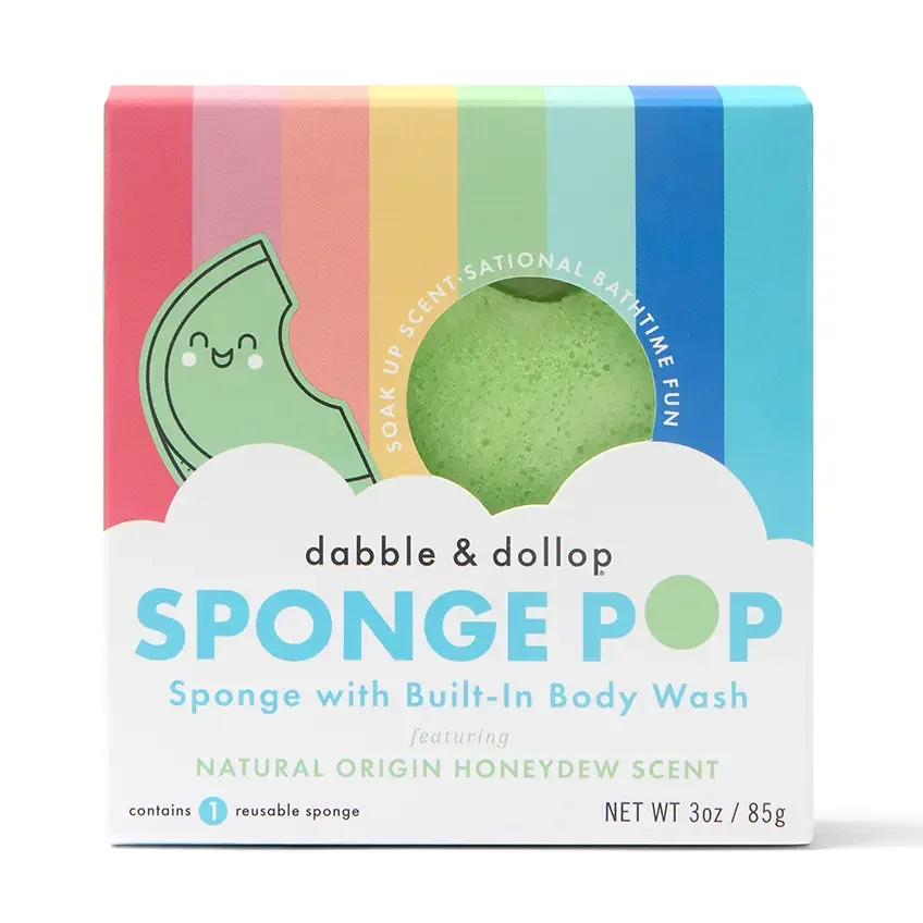 Sponge Pop® Sponge with Built-in Body Wash - Honeydew