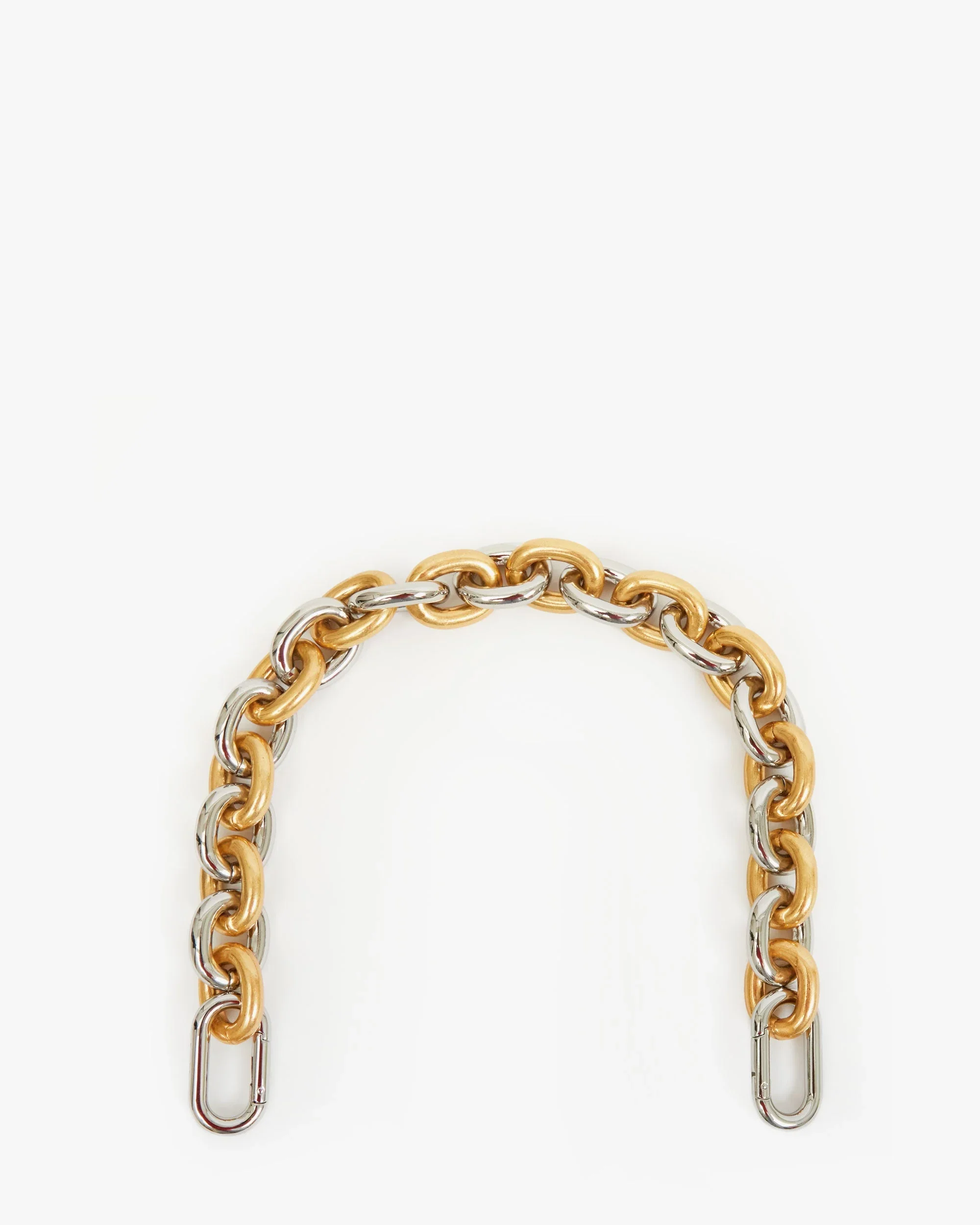 Clare V. Shortie Strap in Vintage Gold/Silver Mixed Metal