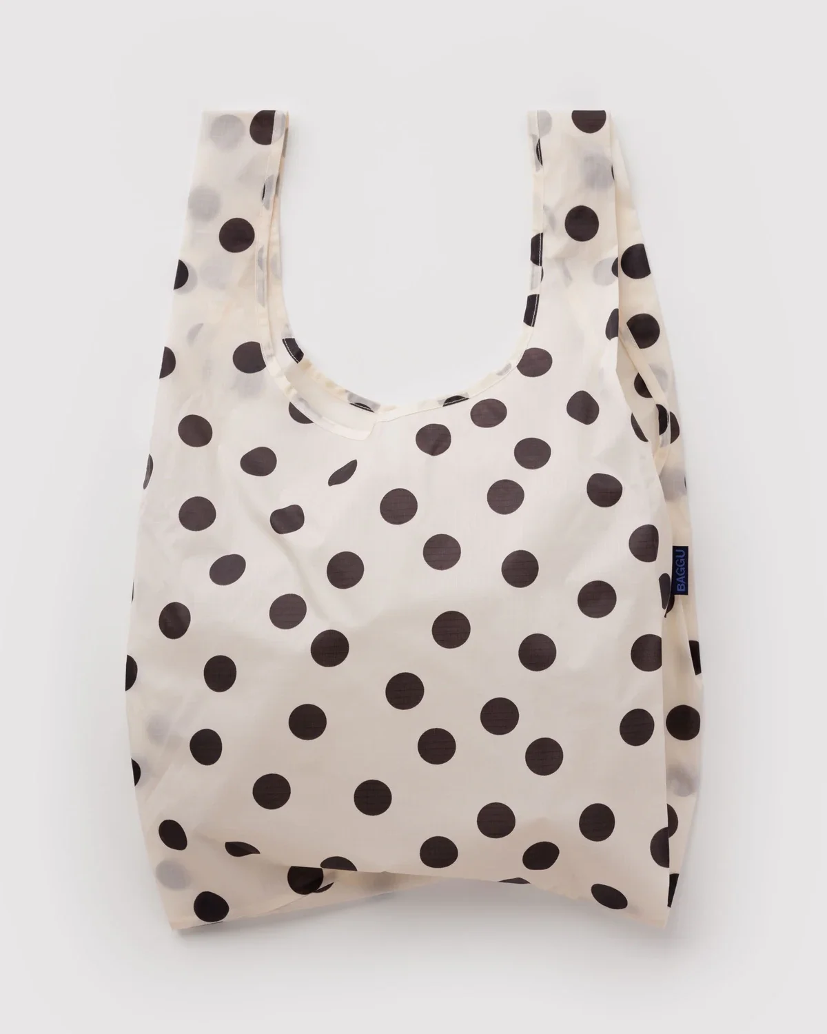 Cream and Black Polka Dot Standard Baggu