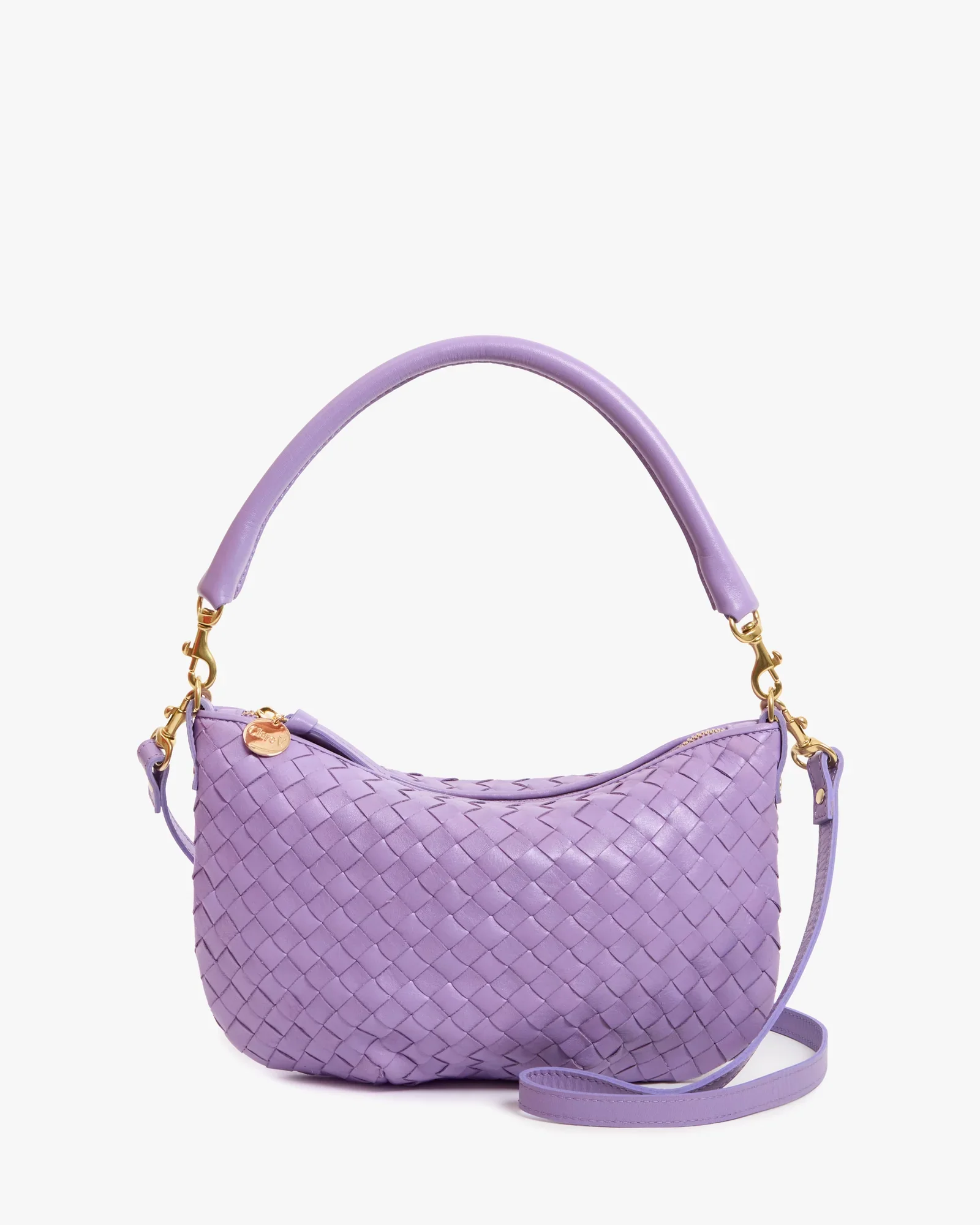 Clare V. Petit Moyen in Jacaranda Diagonal Woven