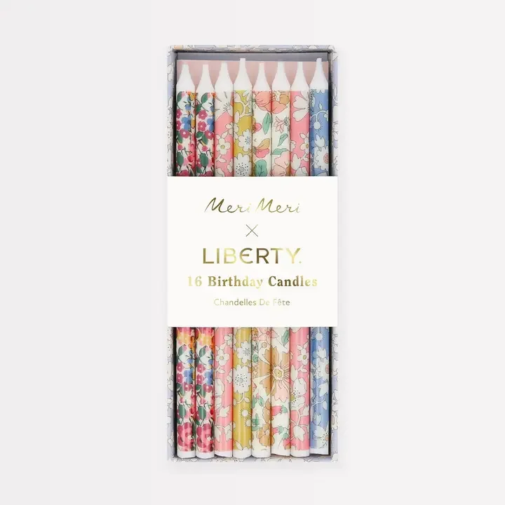 Meri Meri X Liberty Mixed Print Party Candles