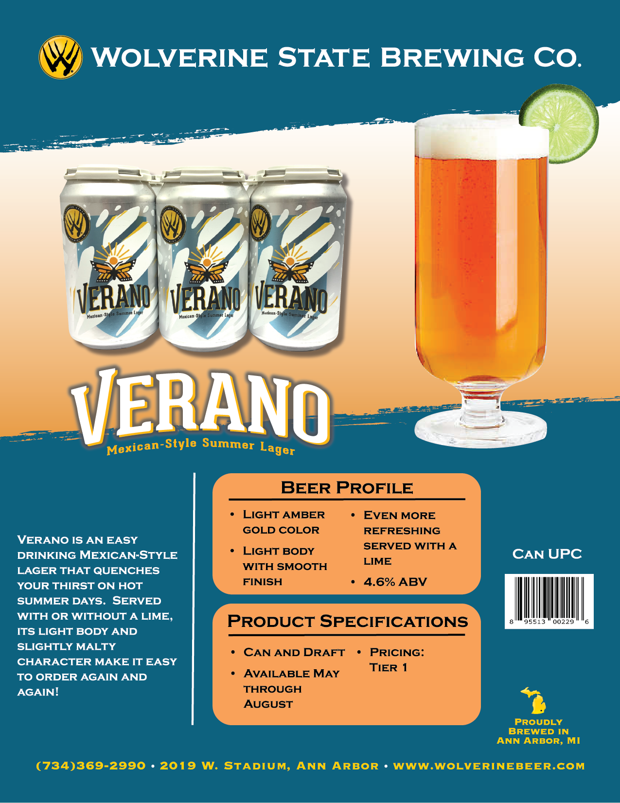 Verano — Wolverine State Brewing Company