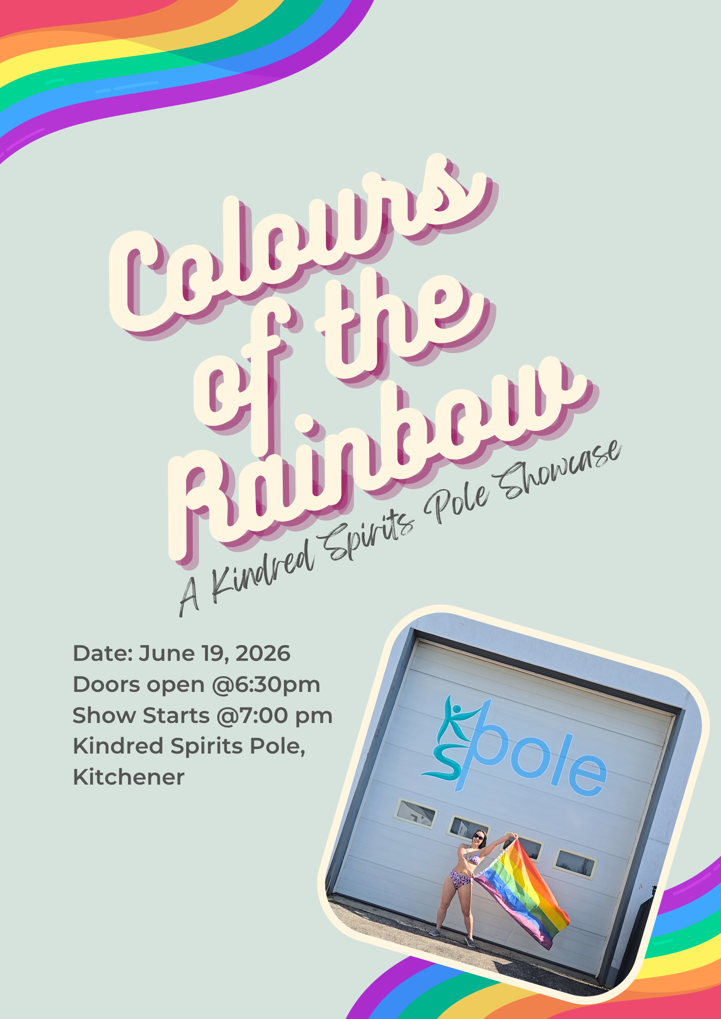 Colours of the Rainbow Pride Showcase June 19th, Tickets on sale now