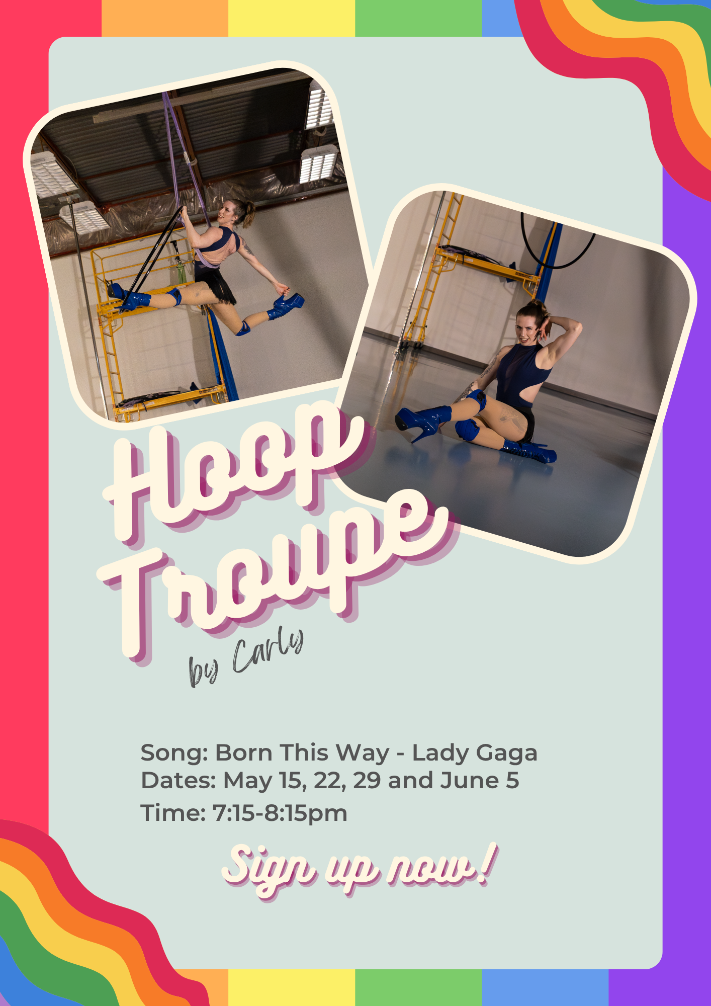 Hoop Troupe by Carly for June, Starting May 15th