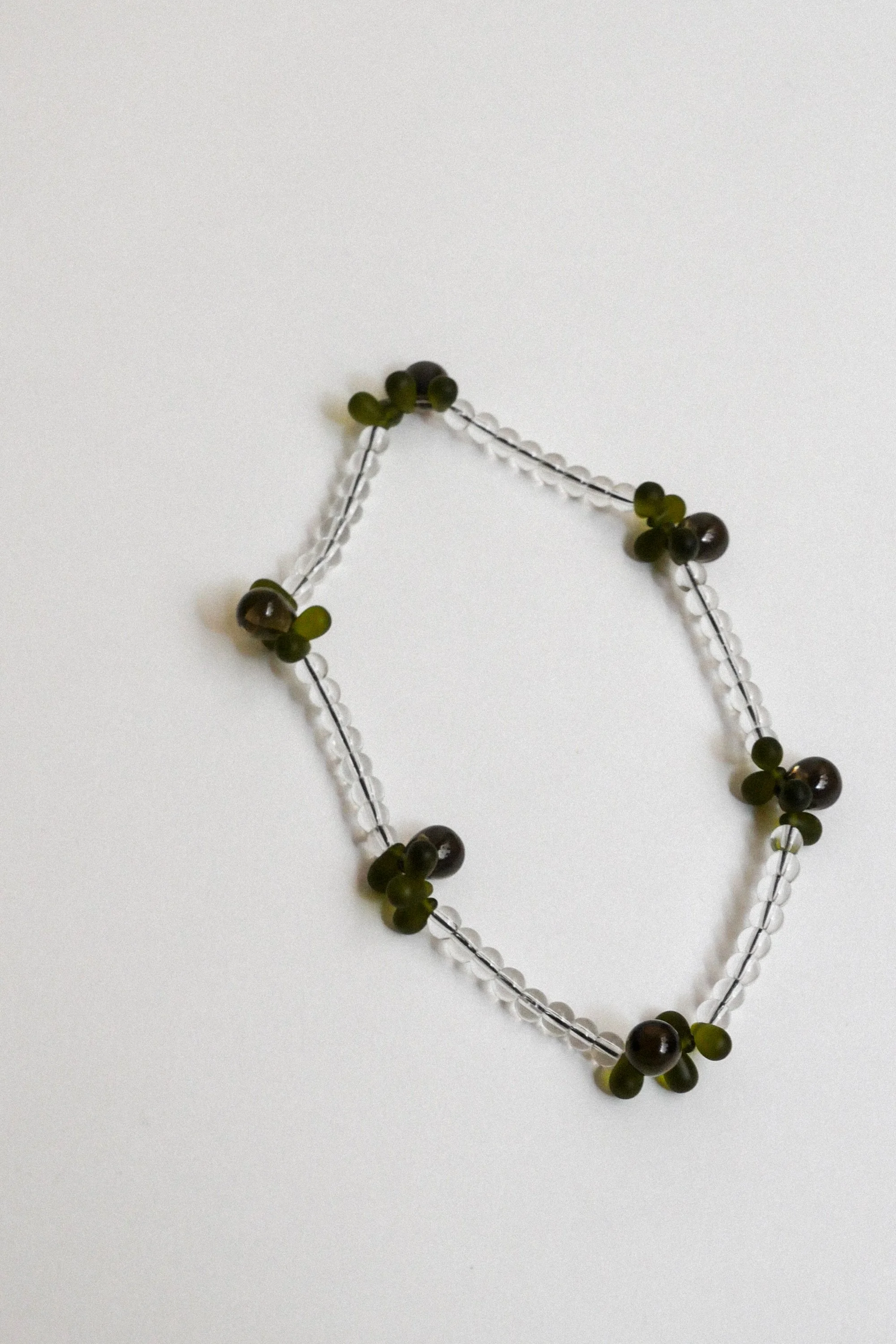 collier Bouquet transparent/kaki.