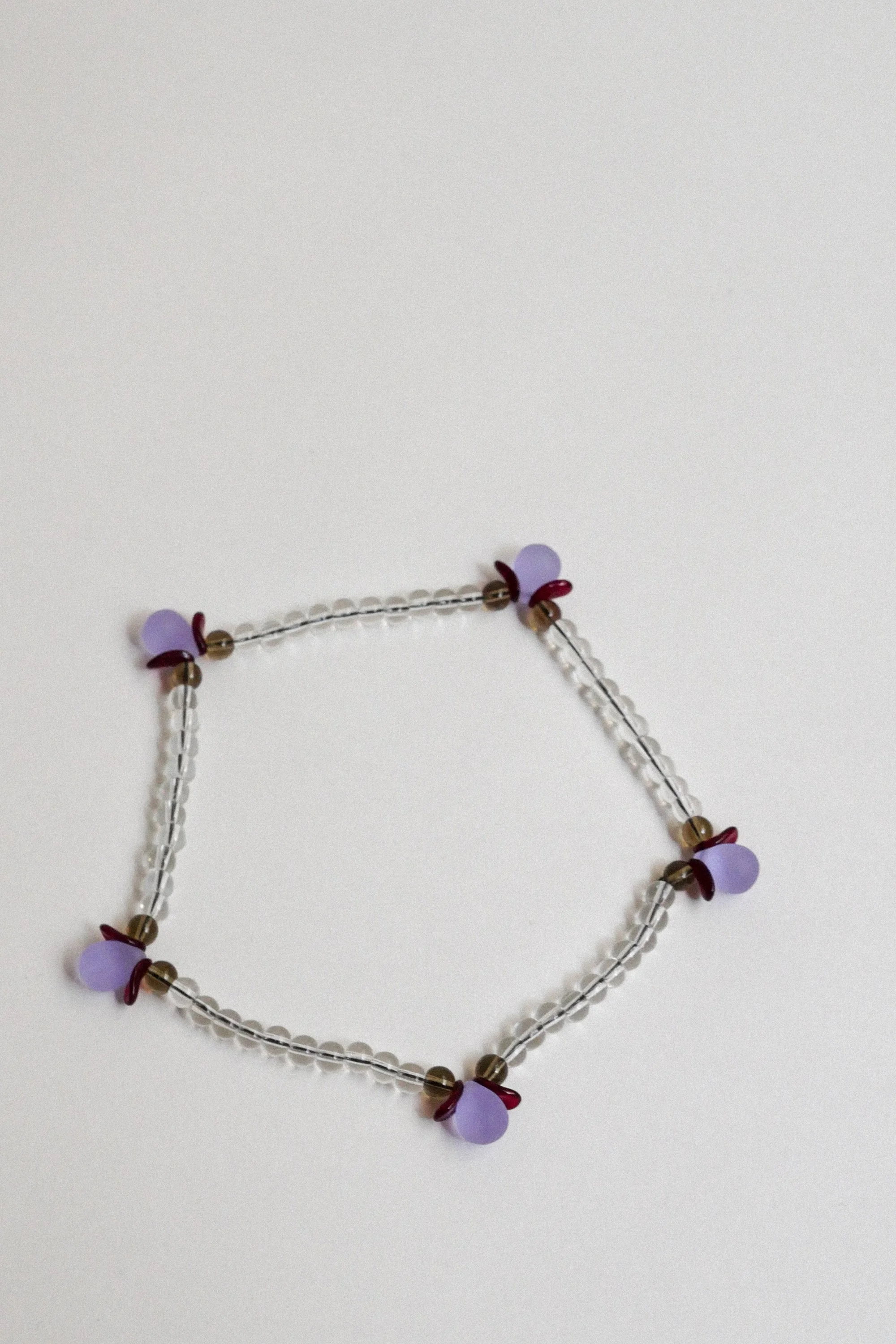 collier Bouquet lilas/transparent.