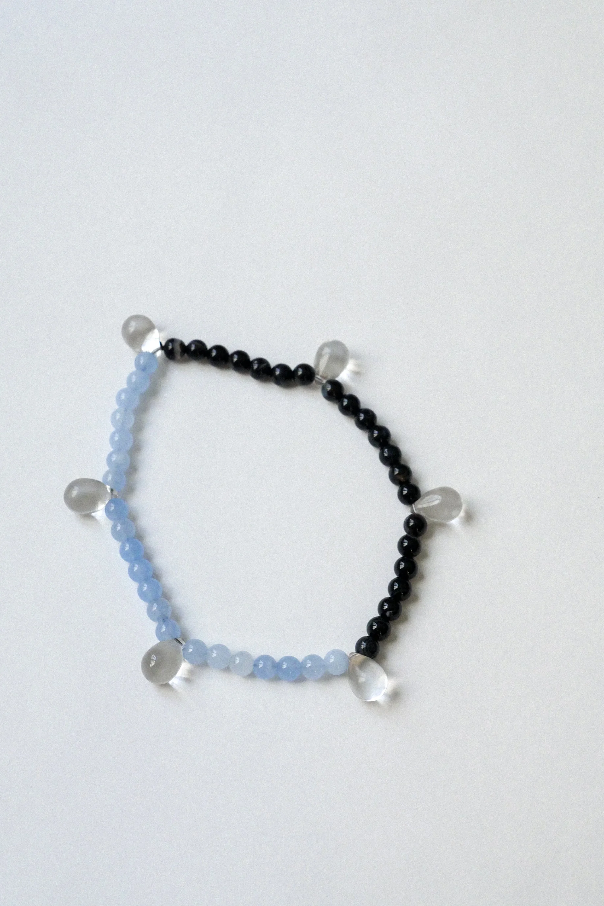 collier Goutte XL noir/glacier.