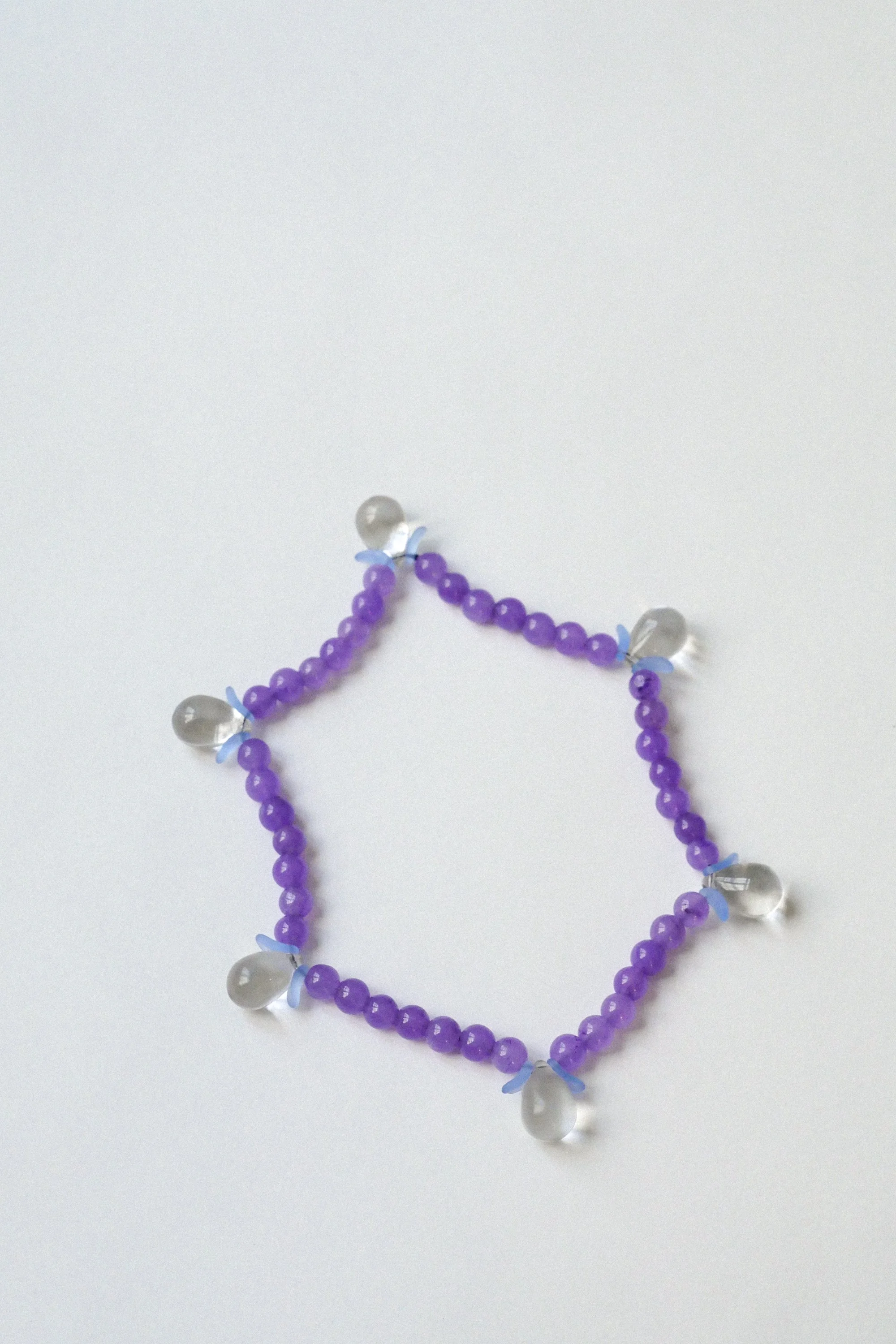 collier Goutte XL violet.