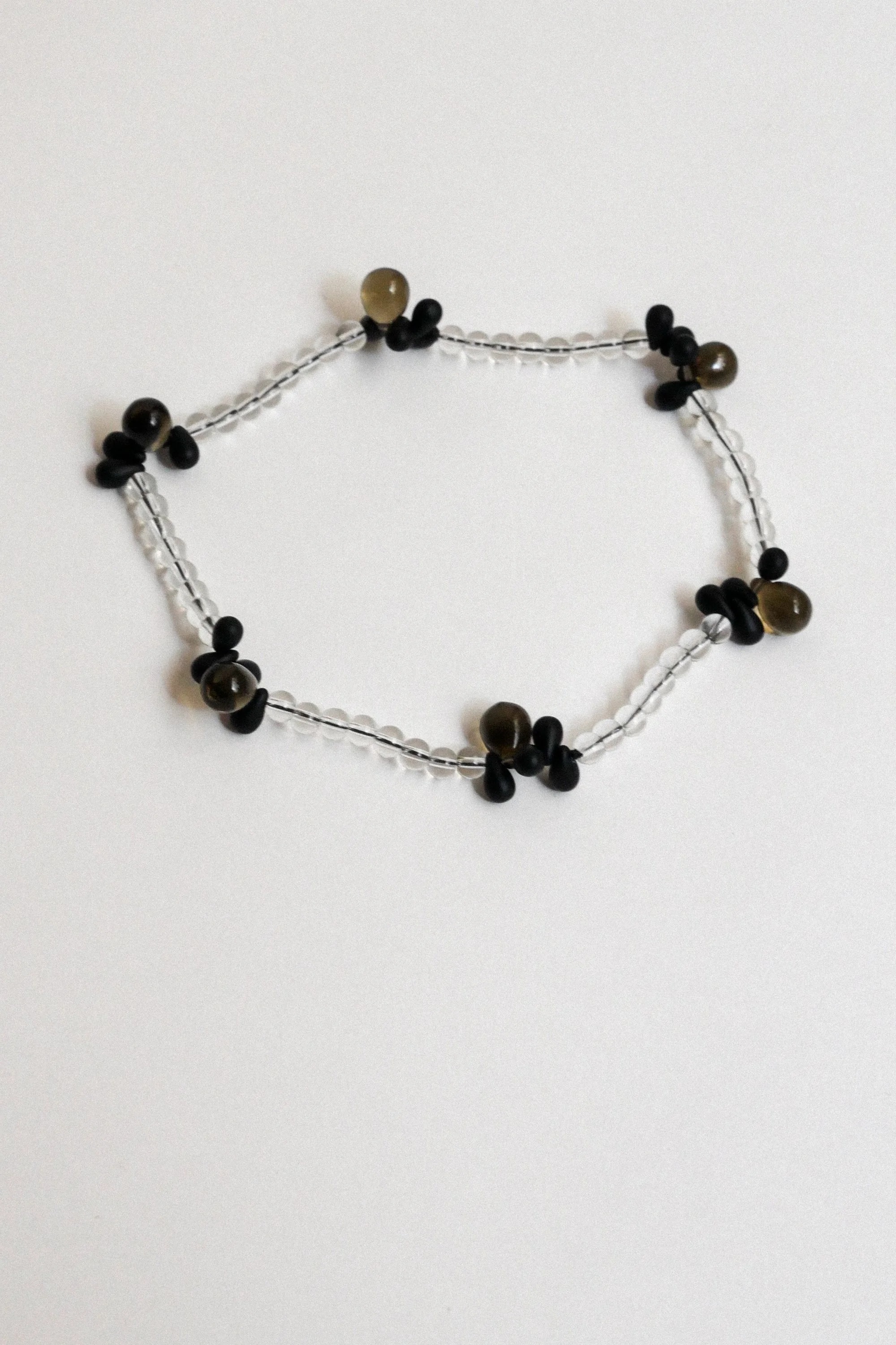 collier Bouquet noir/transparent.
