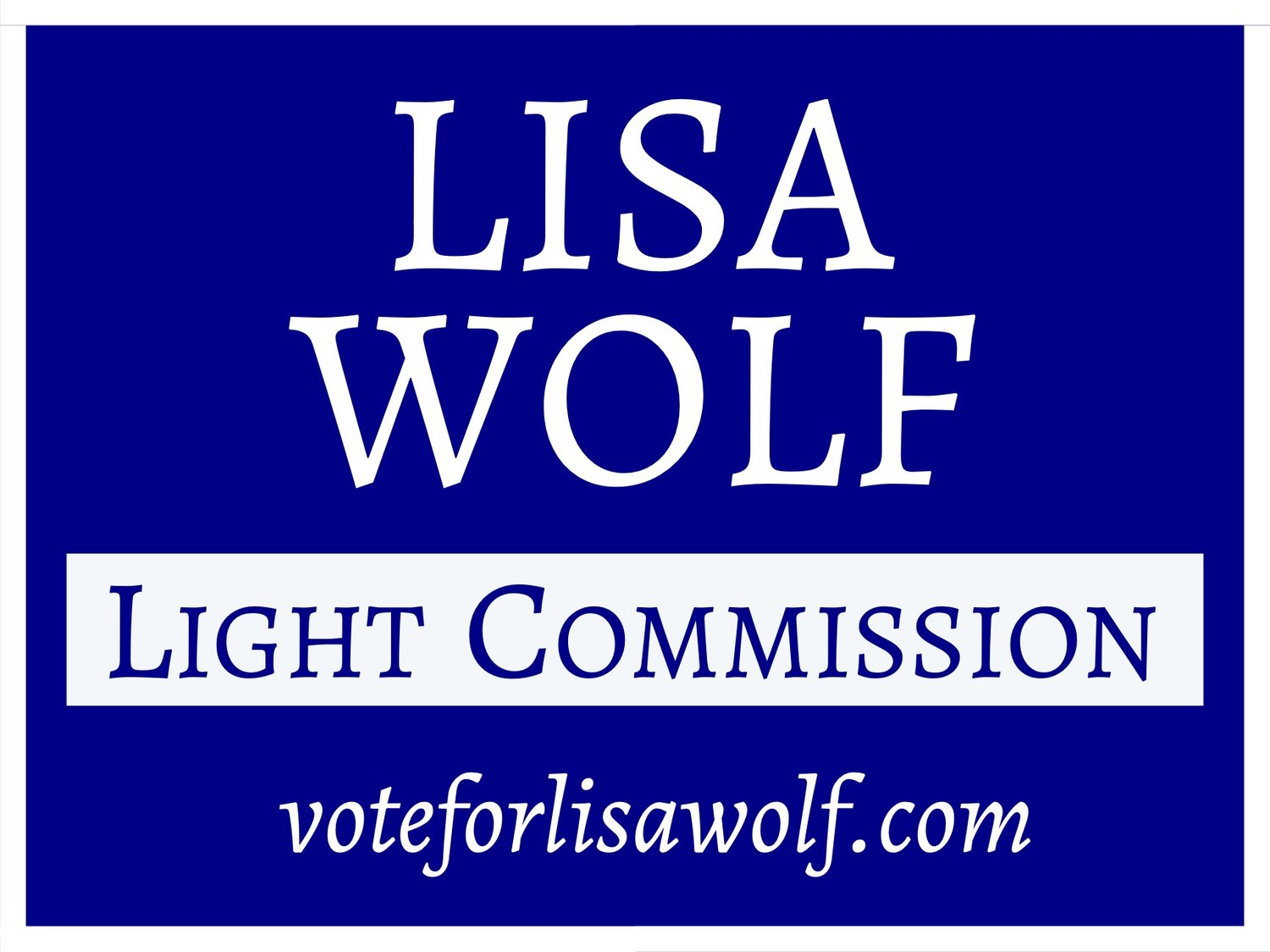 Lisa Wolf for MHD Light Commission