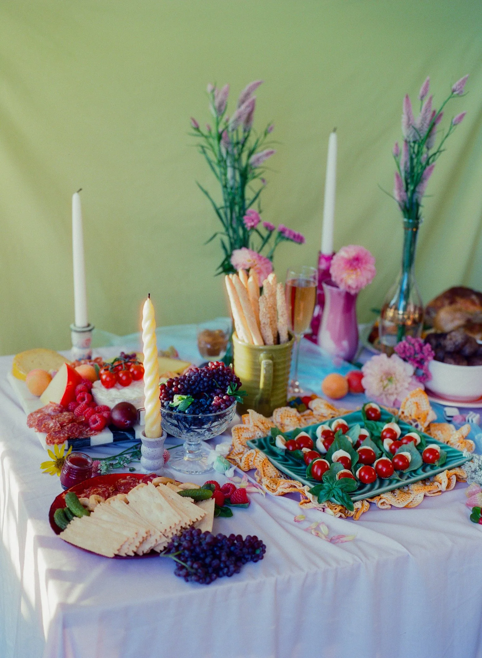 Dinner party photoshoot