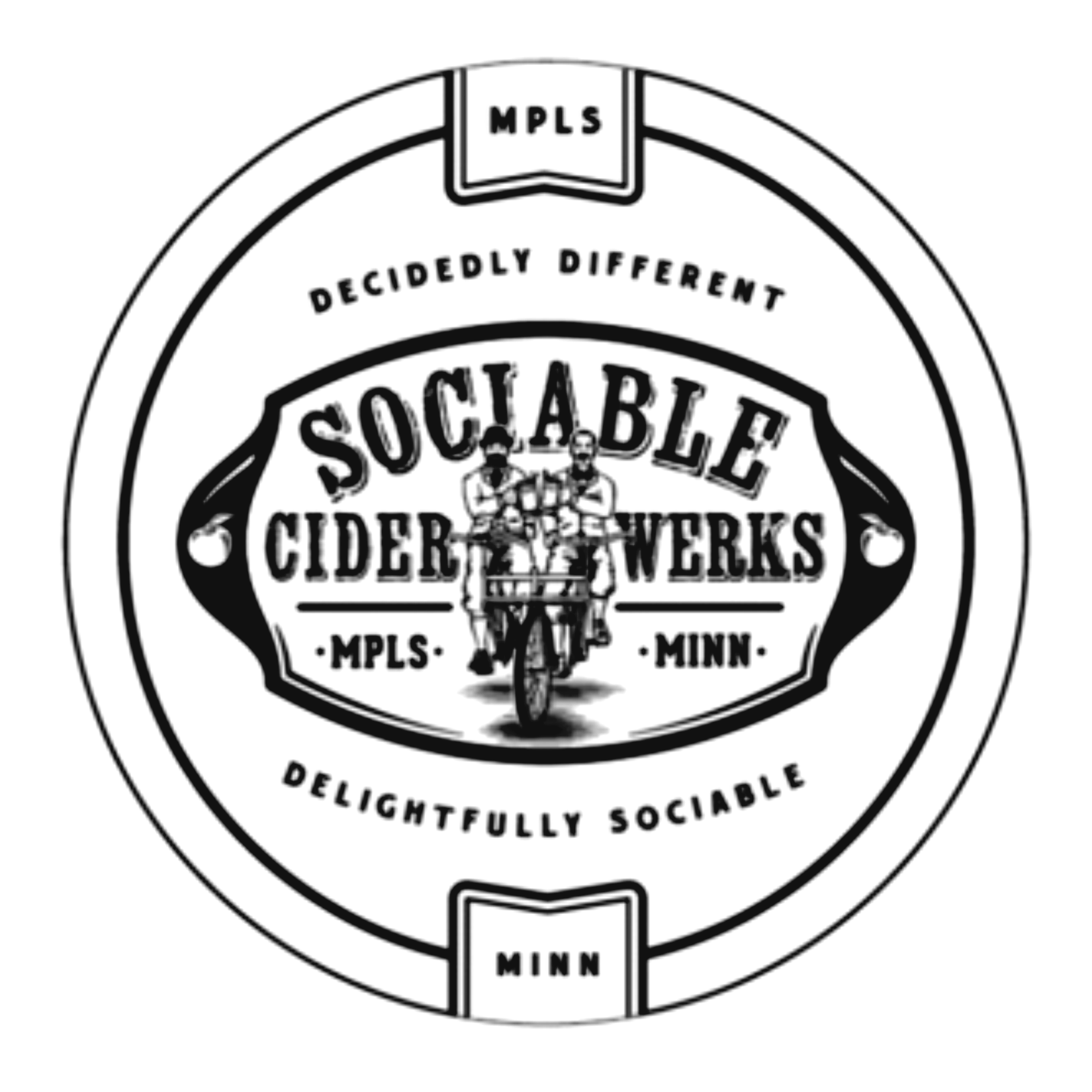 Sociable Cider Werks logo Sq BW.png