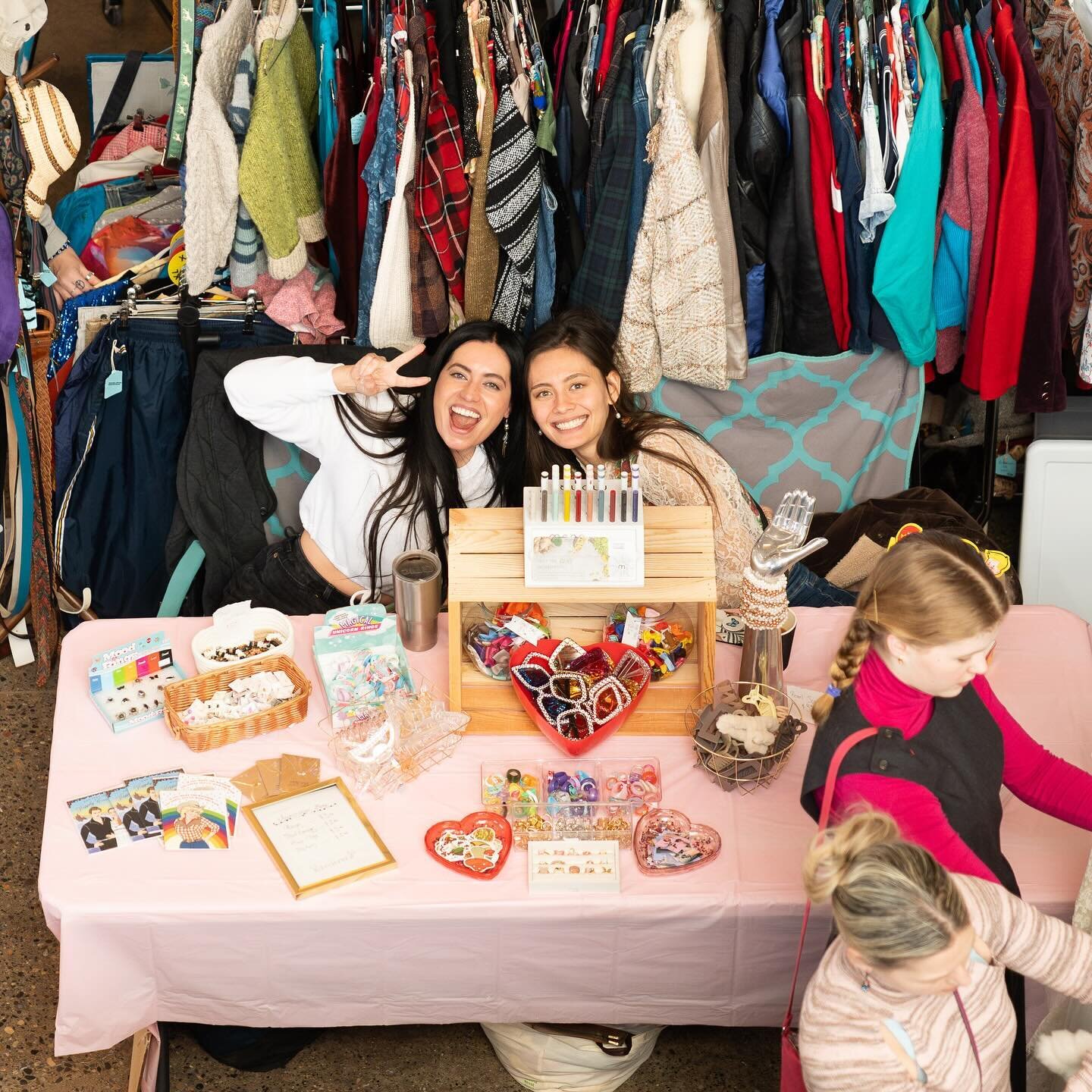 We can barely contain ourselves 😁💗 The MPLS Vintage Market is TOMORROW @machineshopmpls!  Explore endless vintage treasures while you sip on @edinacoffeeroasters ☕️coffee. Arrive at 11 am with a ($10) Early Bird tix you&rsquo;ll receive FREE coffee