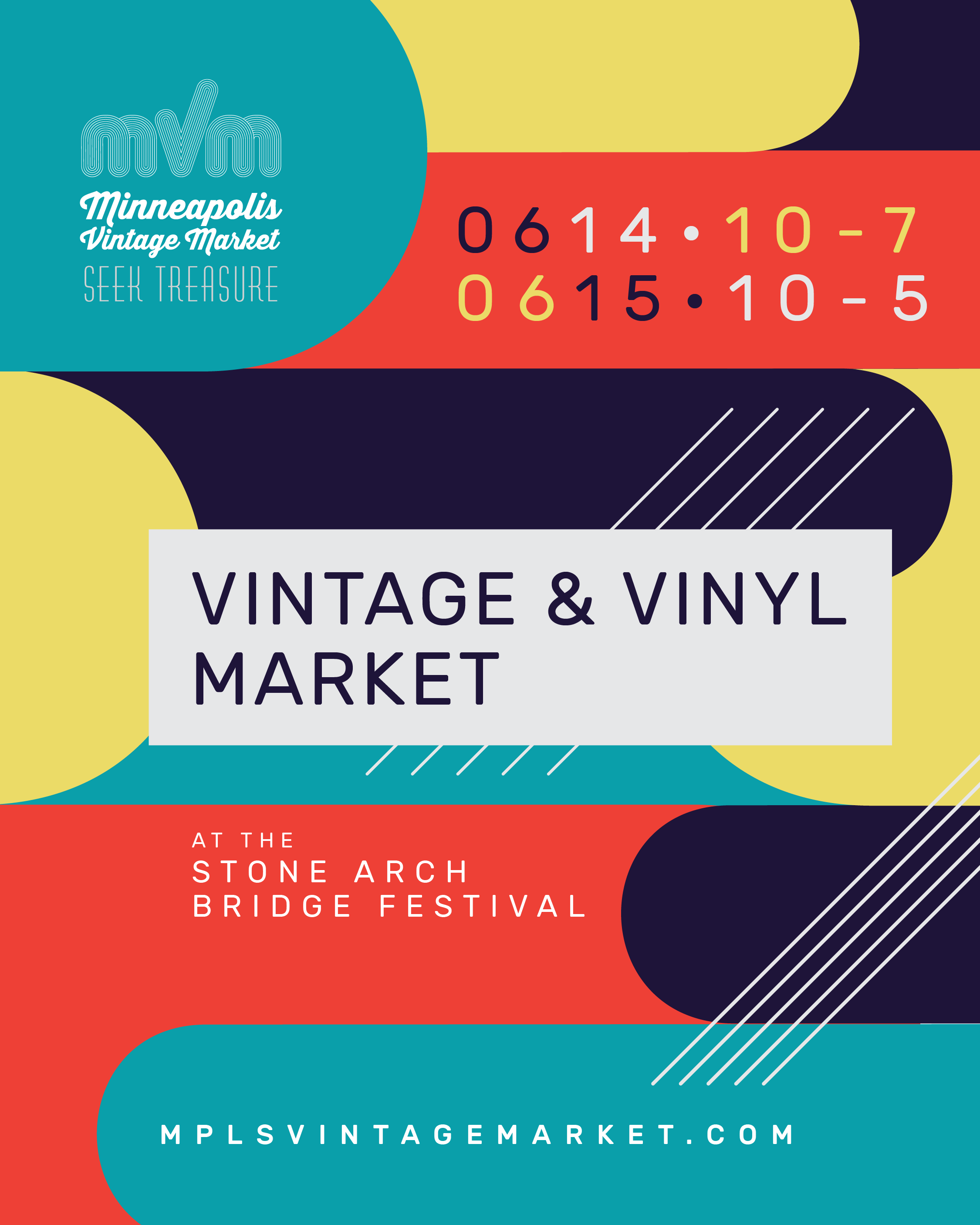 Vintage &amp; Vinyl Market at the Stone Arch Bridge Festival