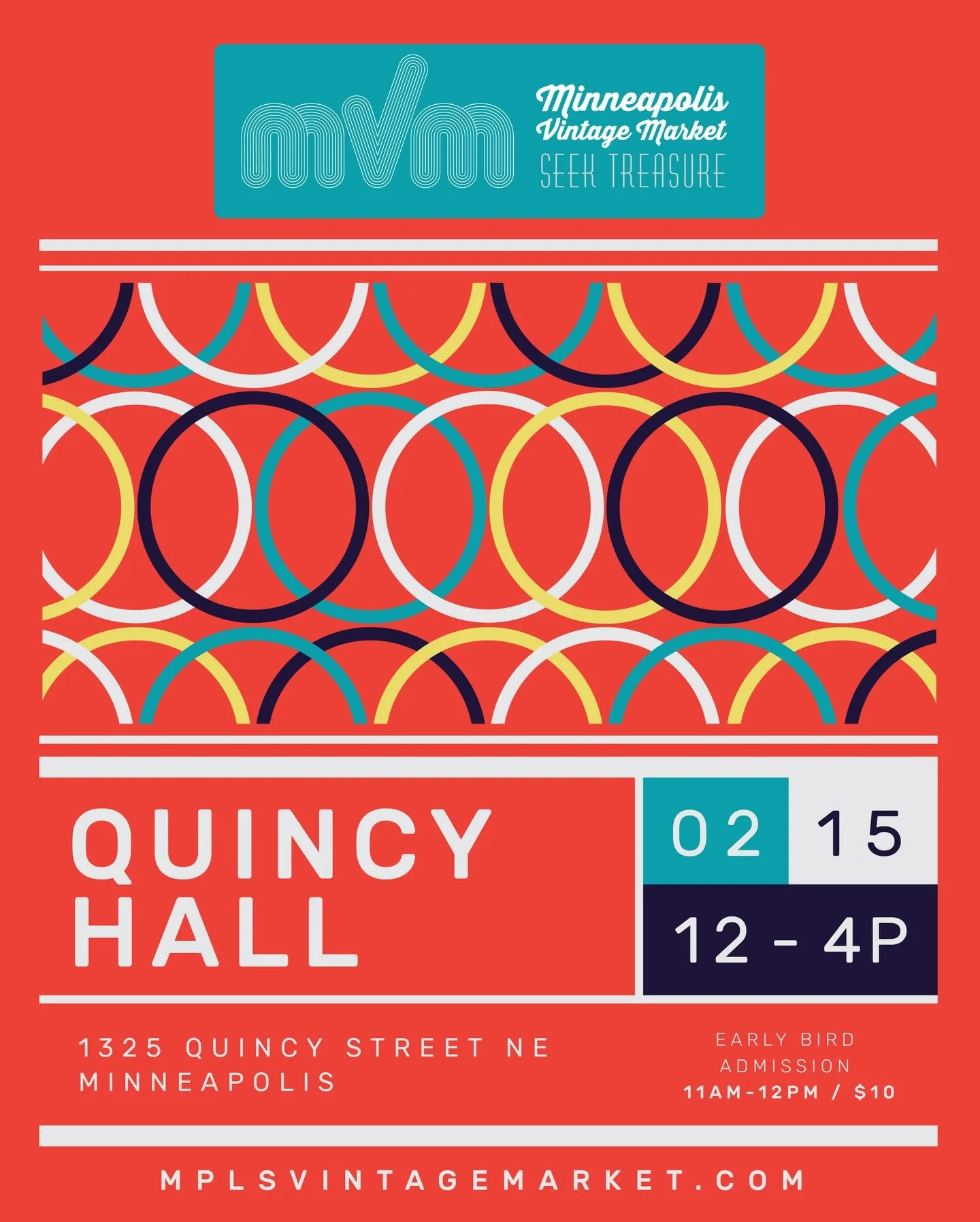 Sunday plans 🔓

65+ vendors bringing the best vintage to @quincyhallmpls THIS Sunday. You&rsquo;ll find rare racks, statement pieces and all the home goods with history. Add 🌮 @centro_twincities, 🍸cocktails, tunes by @djbusterbaxter, and 📸 @darin