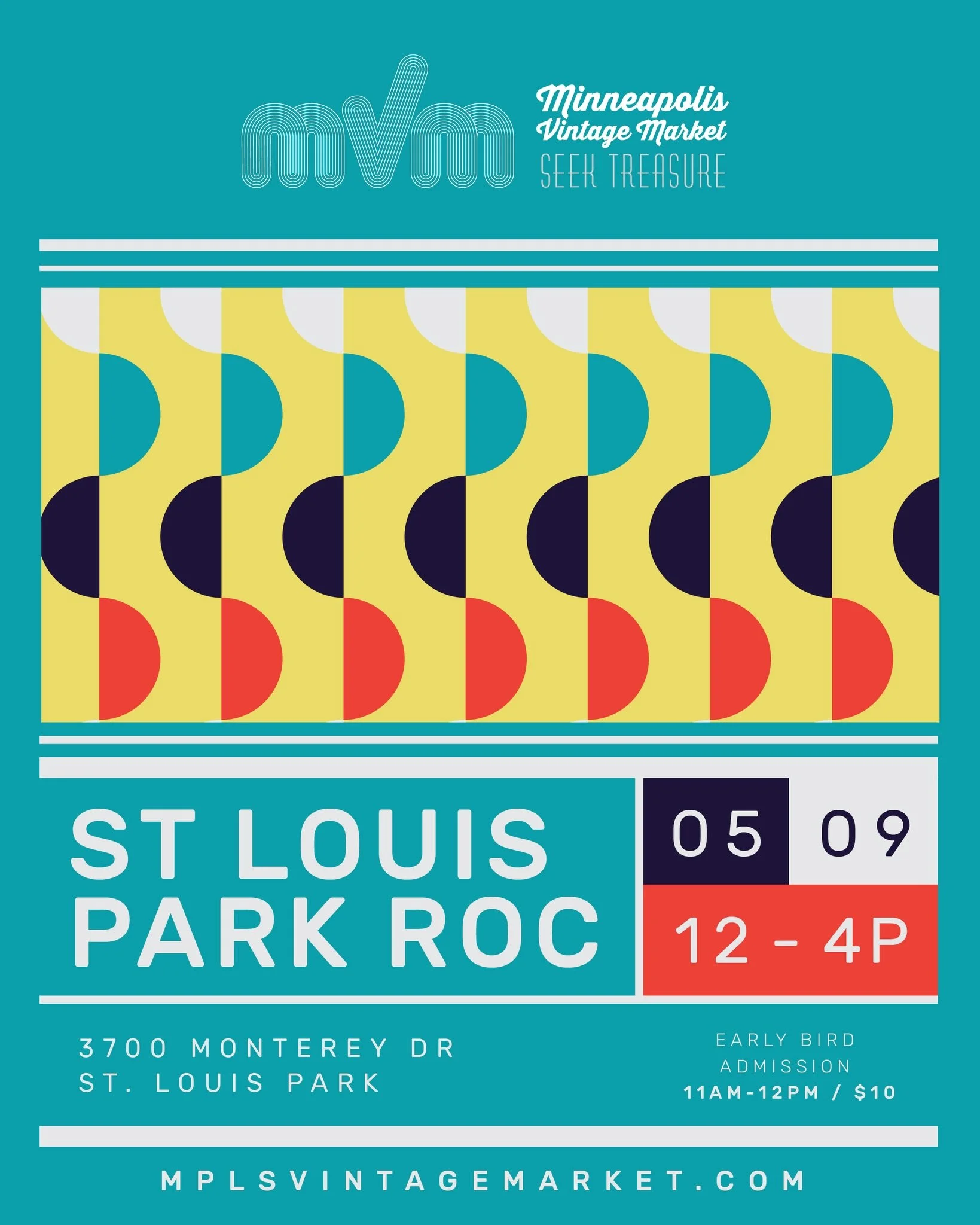 ☀️Minneapolis Vintage Market is headed to St. Louis Park ROC THIS Saturday! Find a covered open air space with easy parking and all the vintage you could want.

🎟️General Admission is free, 12&ndash;4PM. Early Bird tickets ($10) get you in at 11AM +