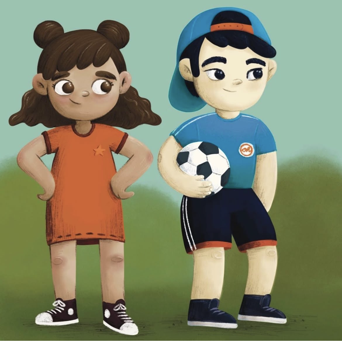 Kinderbuch Mila braucht eine Brille, Charakter-Entwicklung, Illustration Kinderbuch-Illustration