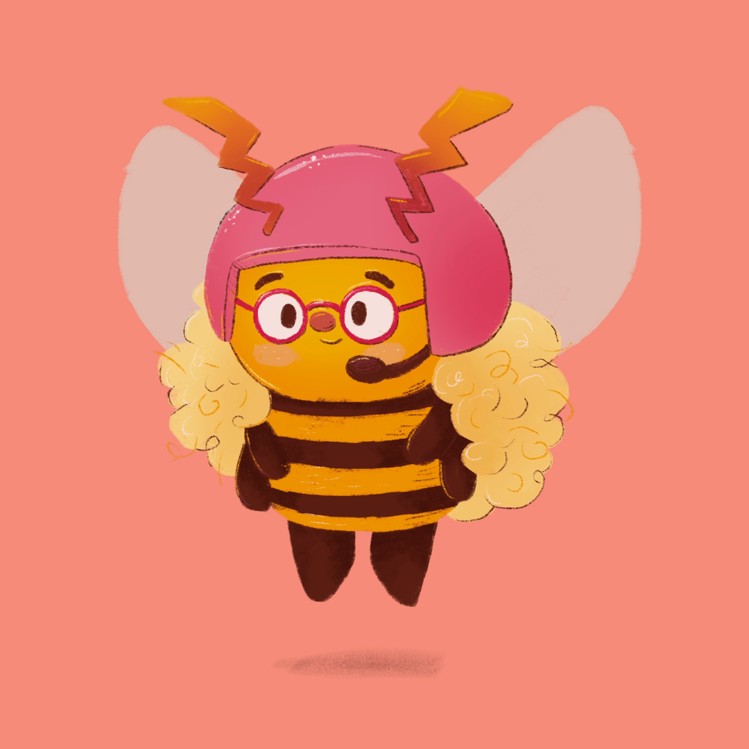 Kinderbuch-Expose Poppy, Kinderbuchillustration, Bienen-Illustration