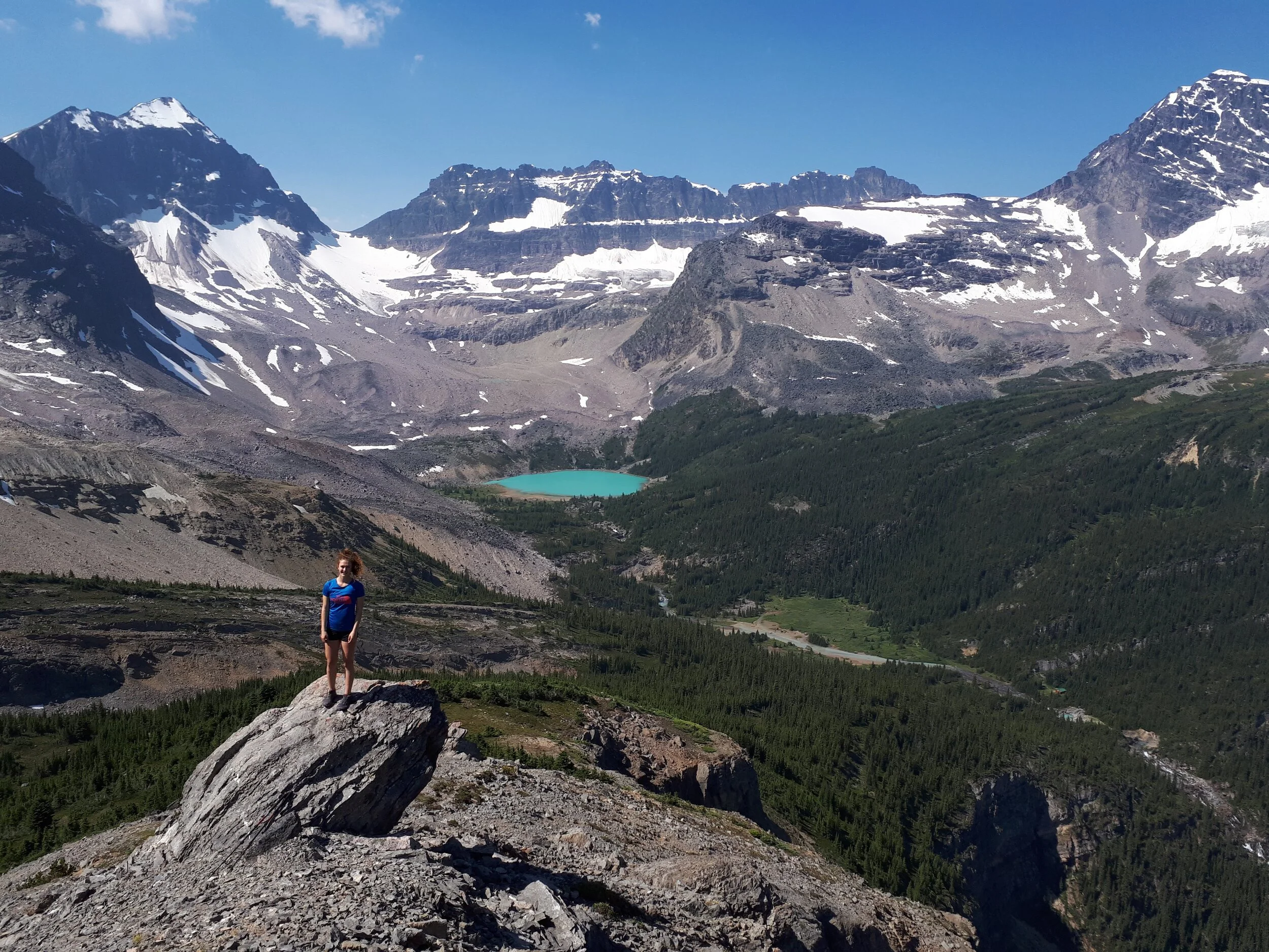 High ridge above the Fryatt Valley, Jasper National Park