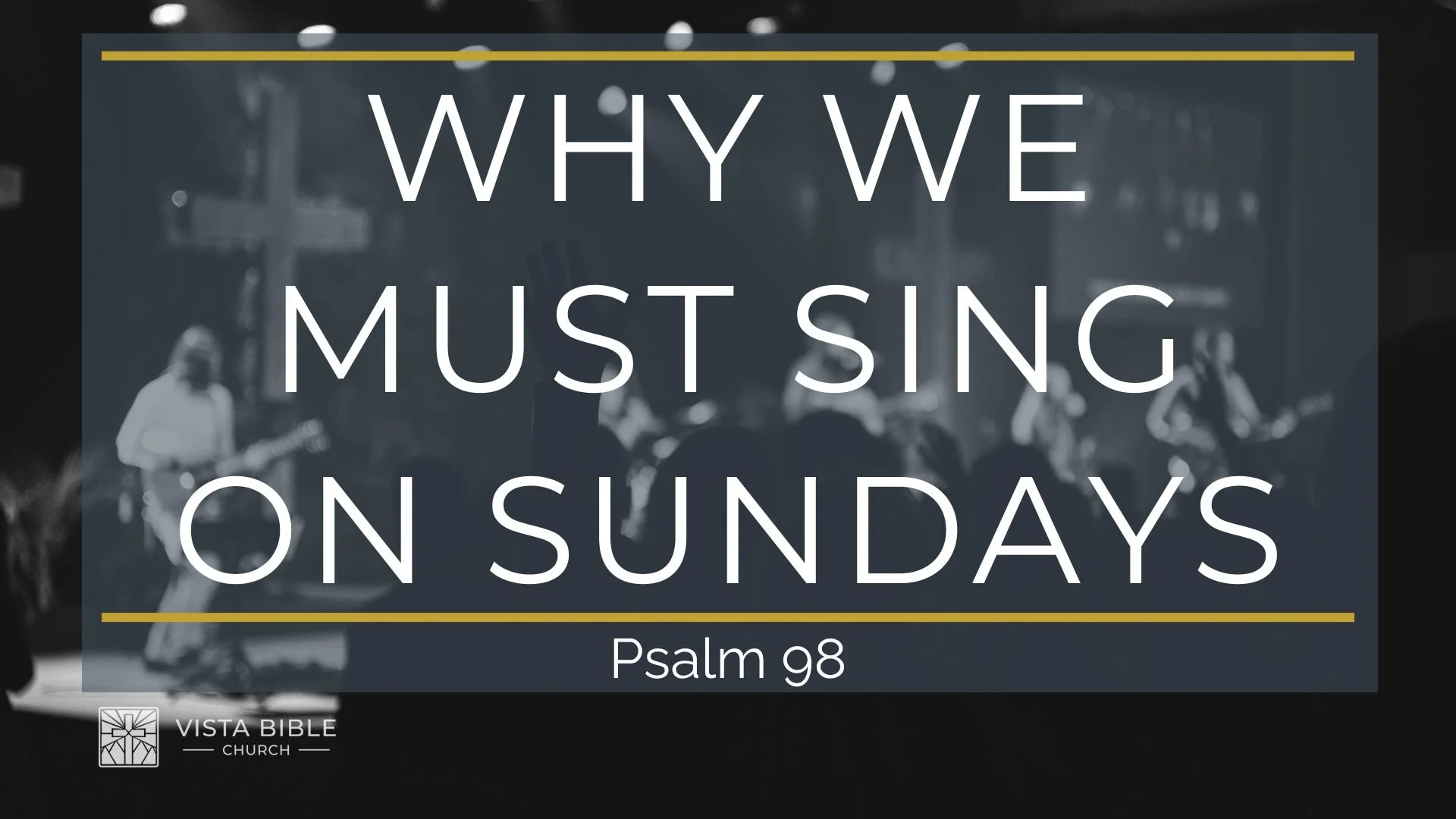 Why We Must Sing On Sundays