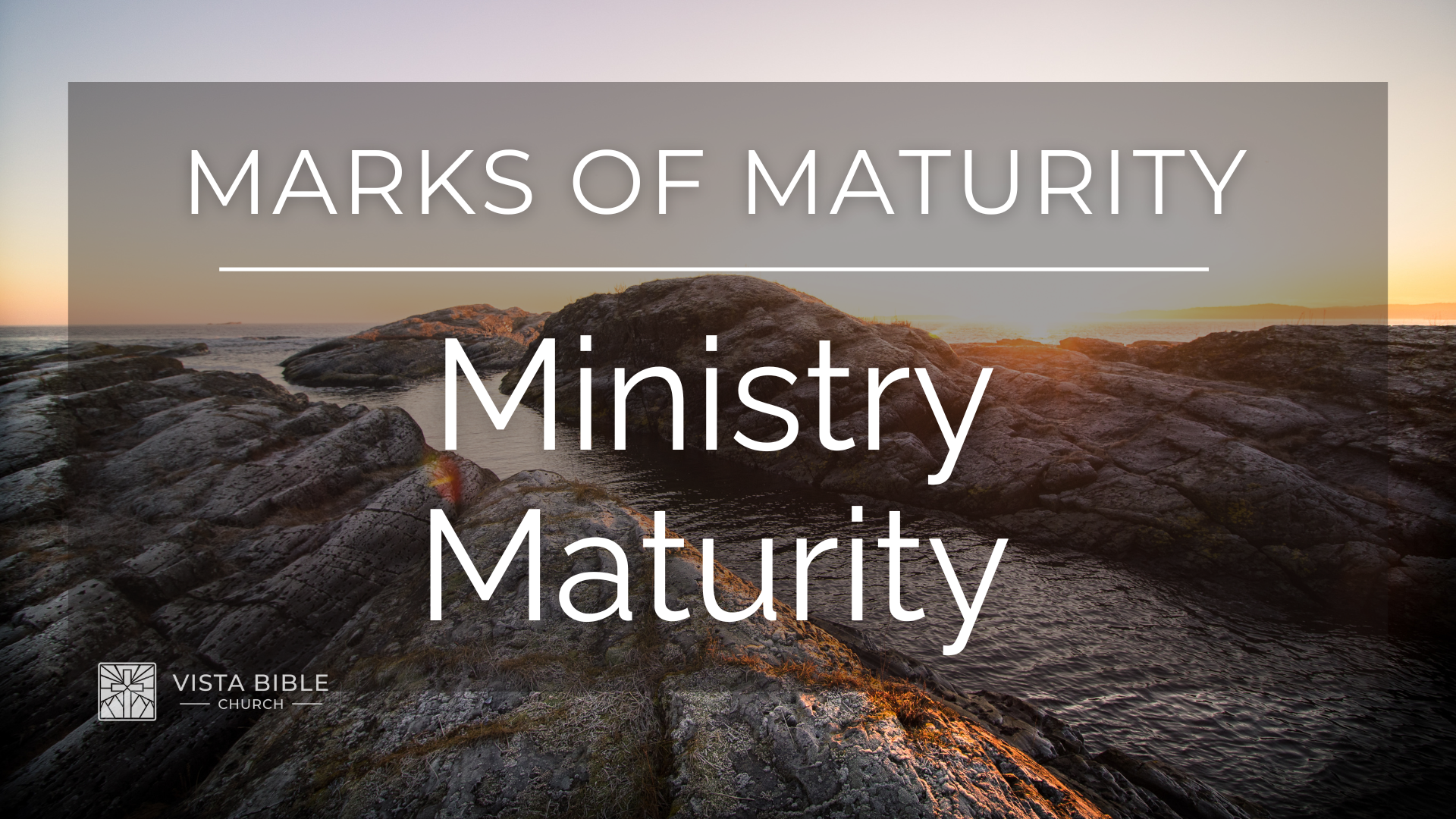 Ministry Maturity